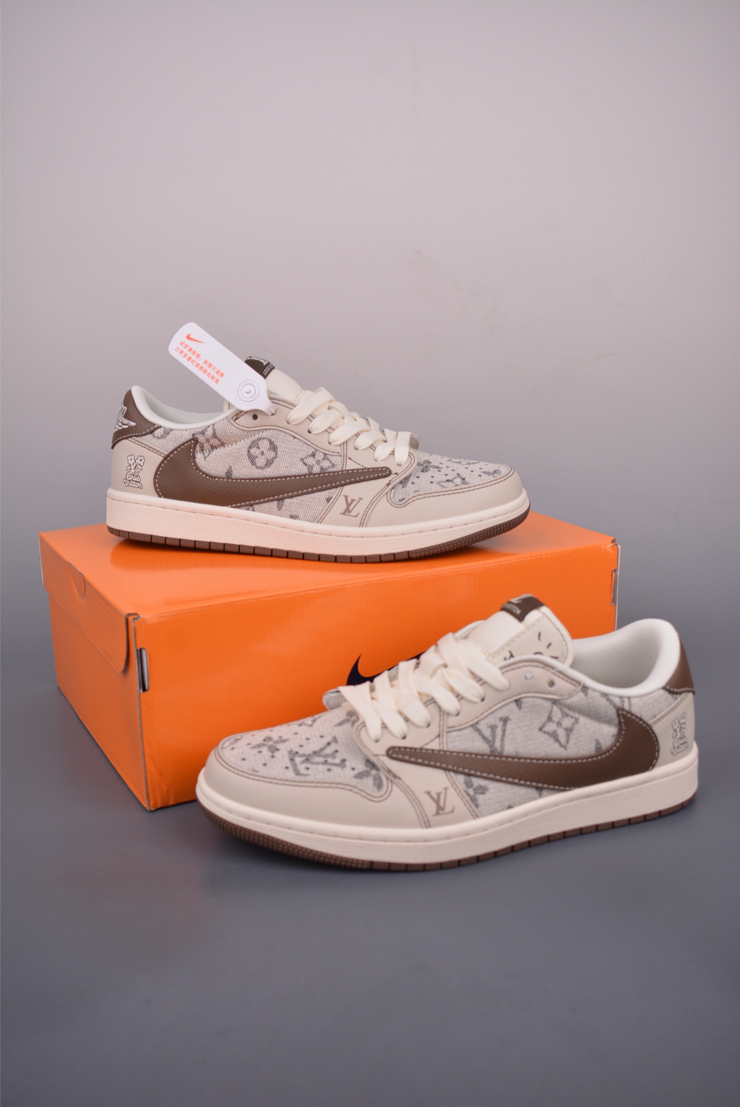 Louis Vuitton x Travis Scott Air Jordan 1 Low - Designer Collaboration Sneakers 6 i1754348306078 6006 0 4