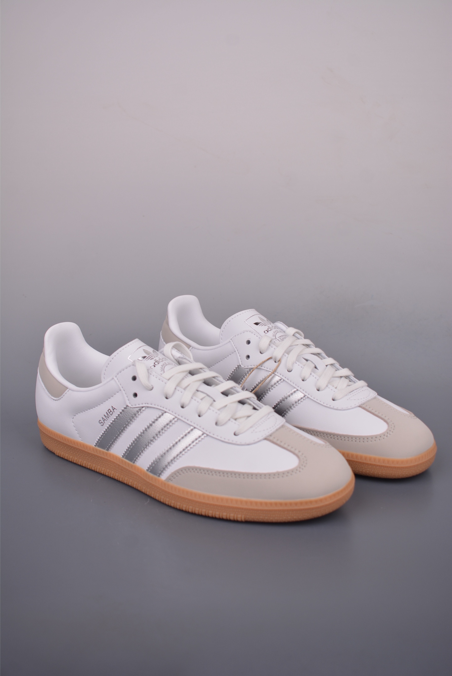 Adidas Samba OG White/Silver Casual Sneakers - Classic Style & Comfort 1 i1754427013467 7915 0 0