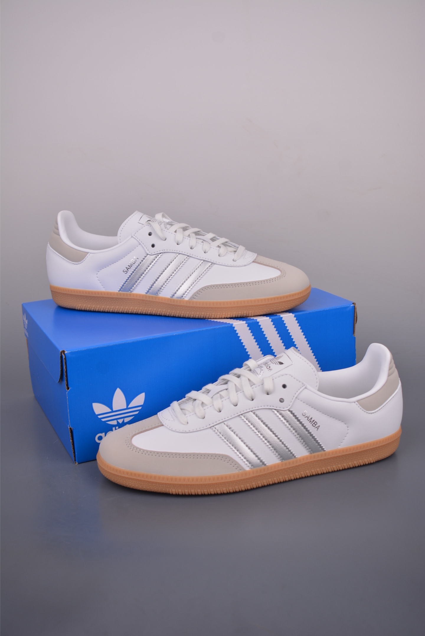Adidas Samba OG White/Silver Casual Sneakers - Classic Style & Comfort 5 i1754427013476 3055 0 4