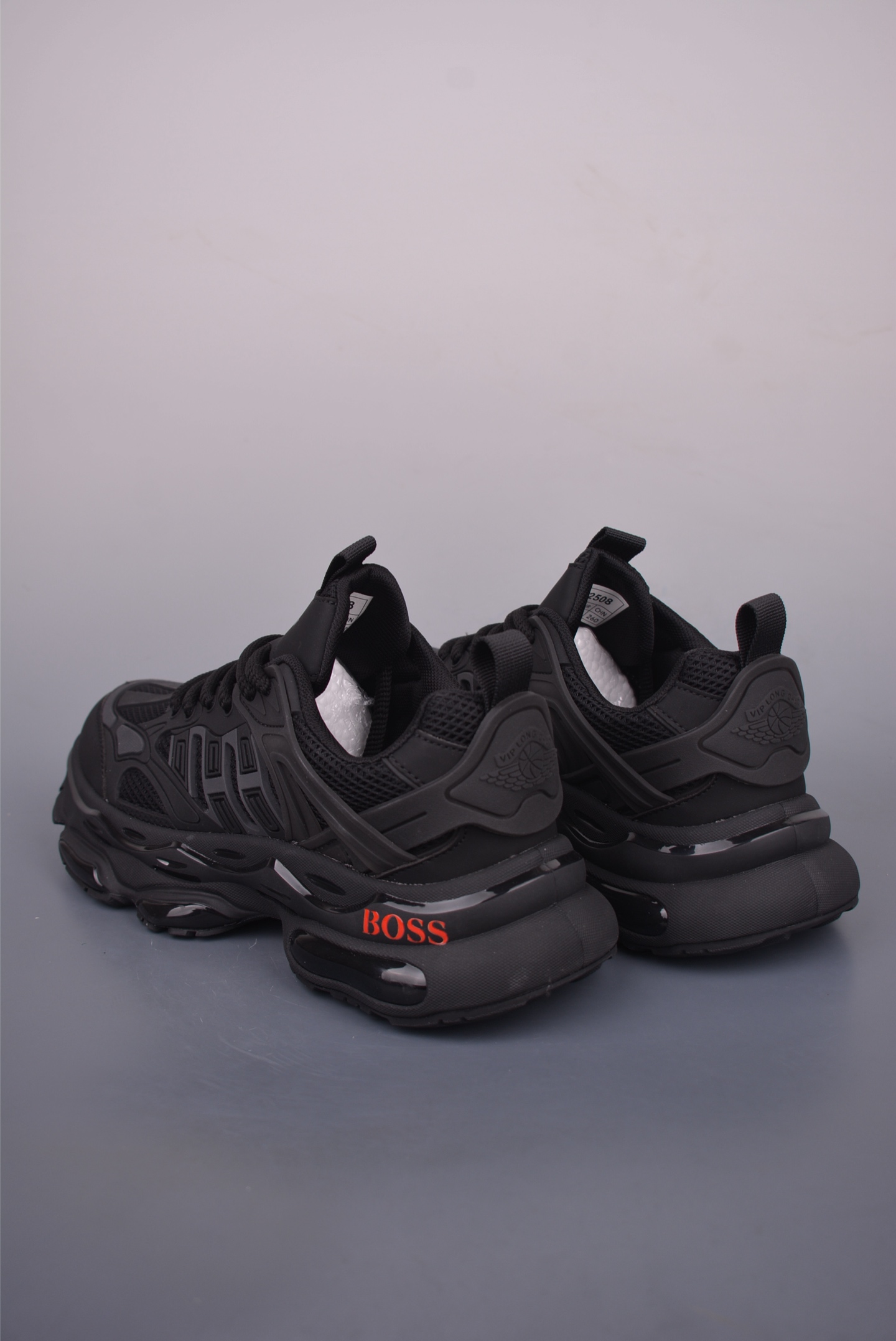 BOSS Hugo Boss Men's Premium Nappa Leather Martin Casual Sneakers - Black 3 i1754431383834 9769 0 1