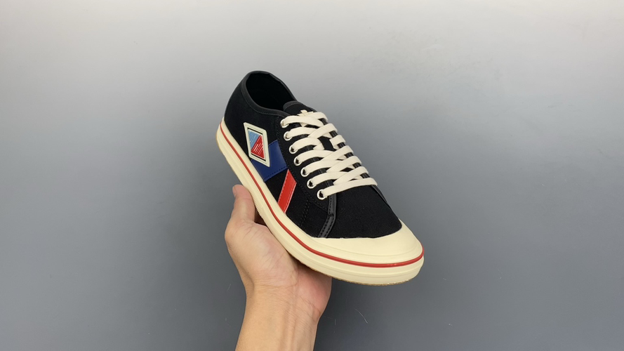 Bottega Veneta Eliot Retro Basketball Canvas Shoes