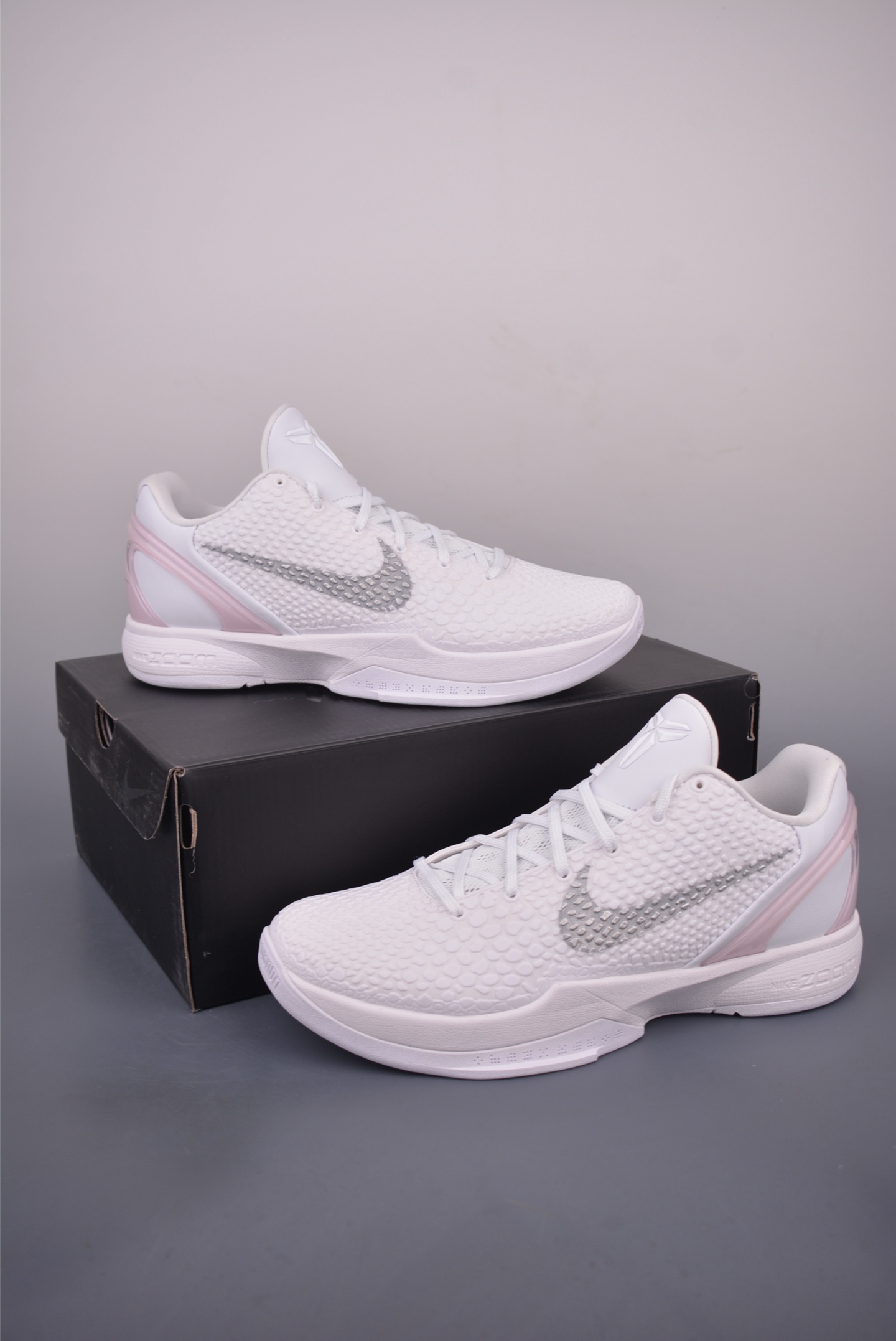 Nike Kobe 6 Protro Basketball Shoes, White/Grey, Men's Size 40-48.5 5 i1754520736731 1325 0 4