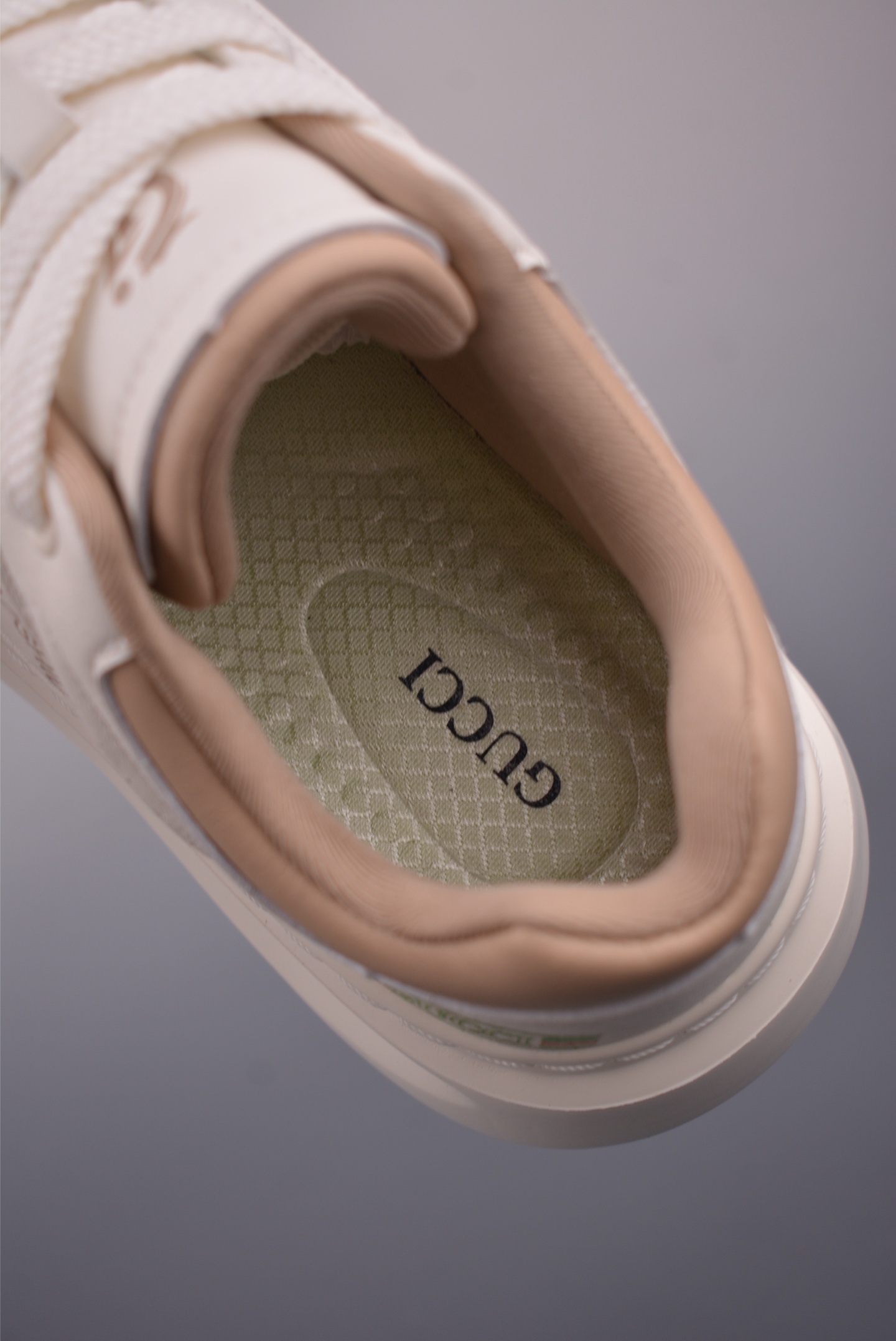 Gucci Men's White Leather Sneakers with Iconic Geometric Pattern, Sizes 39-44 9 i1754521361170 9654 0 8