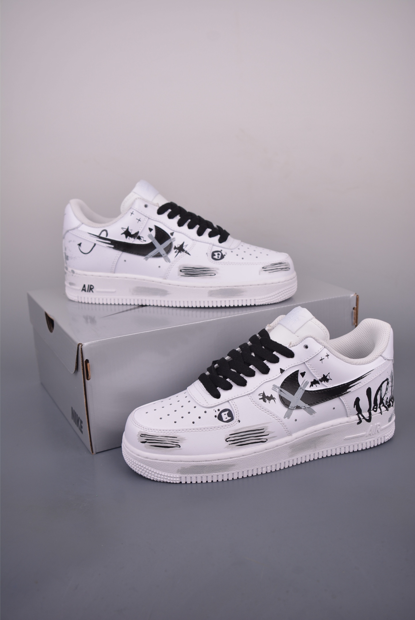 Nike Air Force 1 Low Graffiti Custom Sneakers - Style CW2288-111K 6 i1754521614313 2046 0 4
