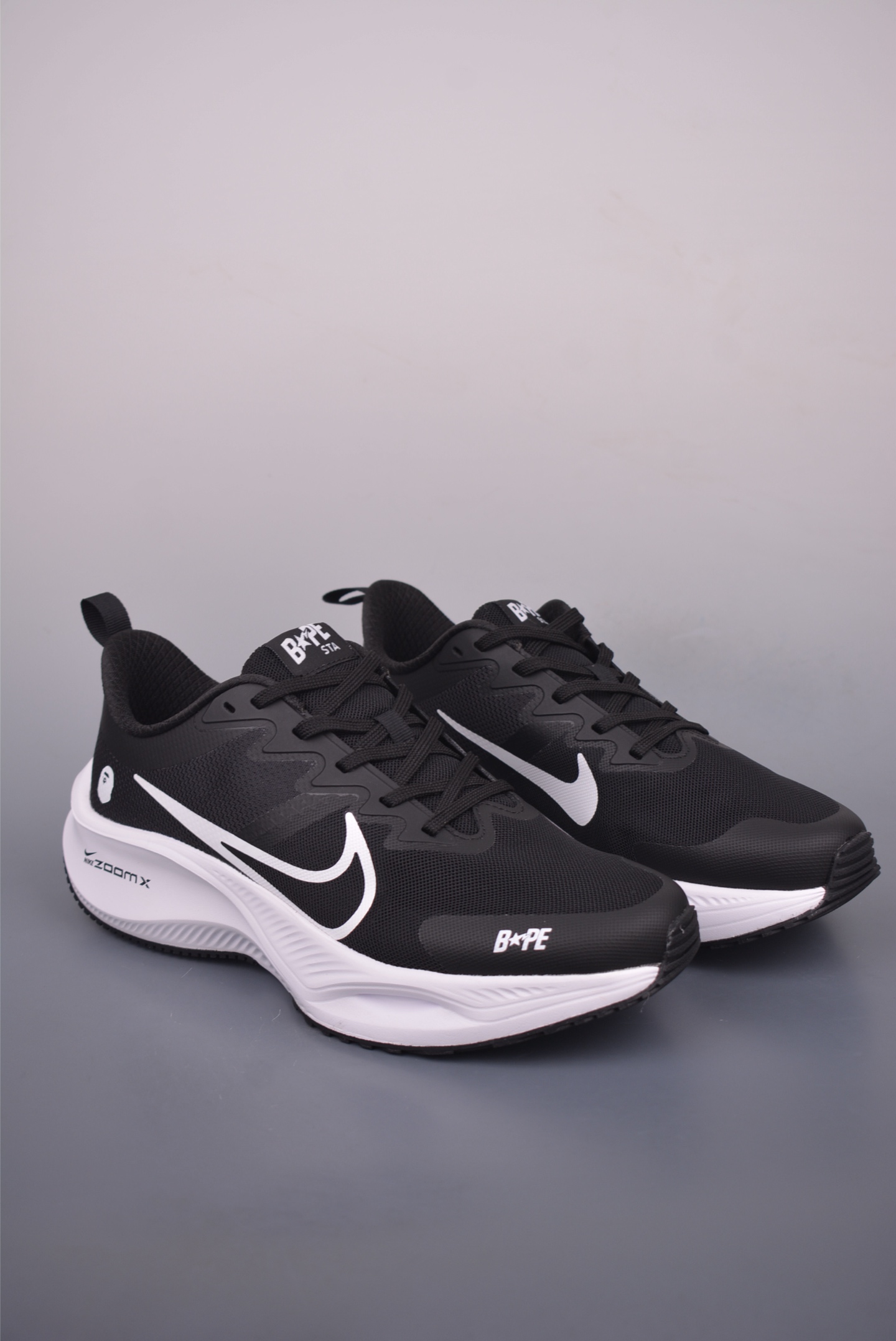 Nike Zoom Plus x BAPE Running Shoes - Ultimate Comfort and Style (Black) 2 i1754603135608 9960 0 0