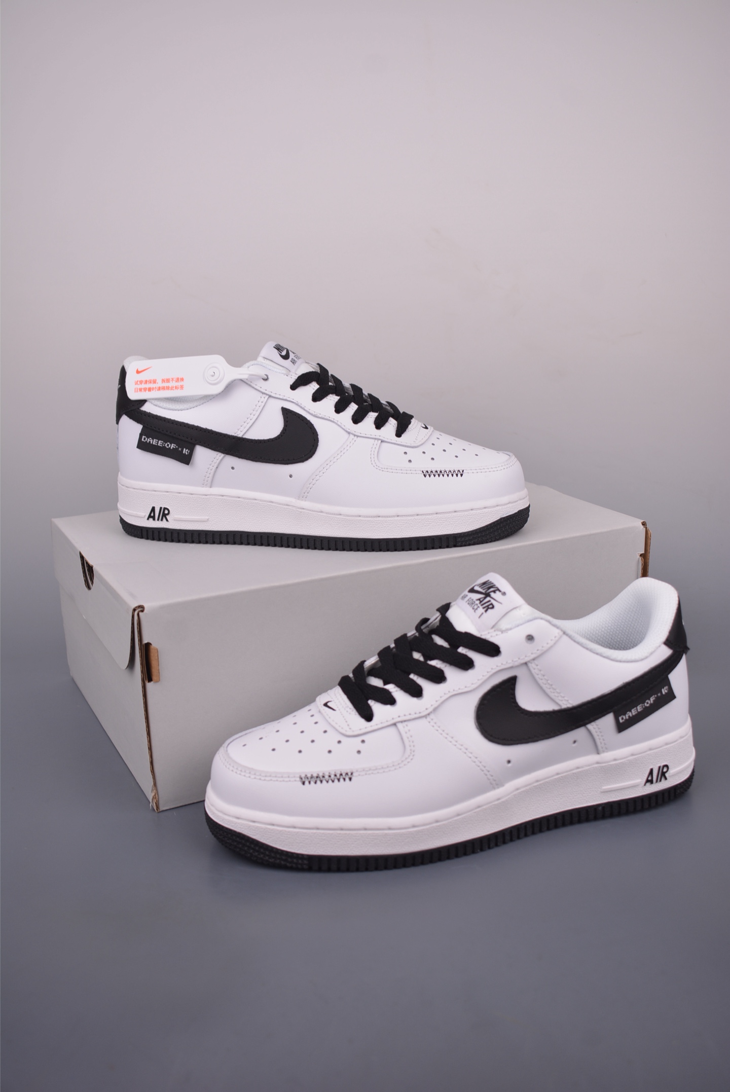 Nike Air Force 1 Low White/Black,Honeycomb Cushion, Steel Stamp,Original Accessories 5 i1754603281781 1367 0 4