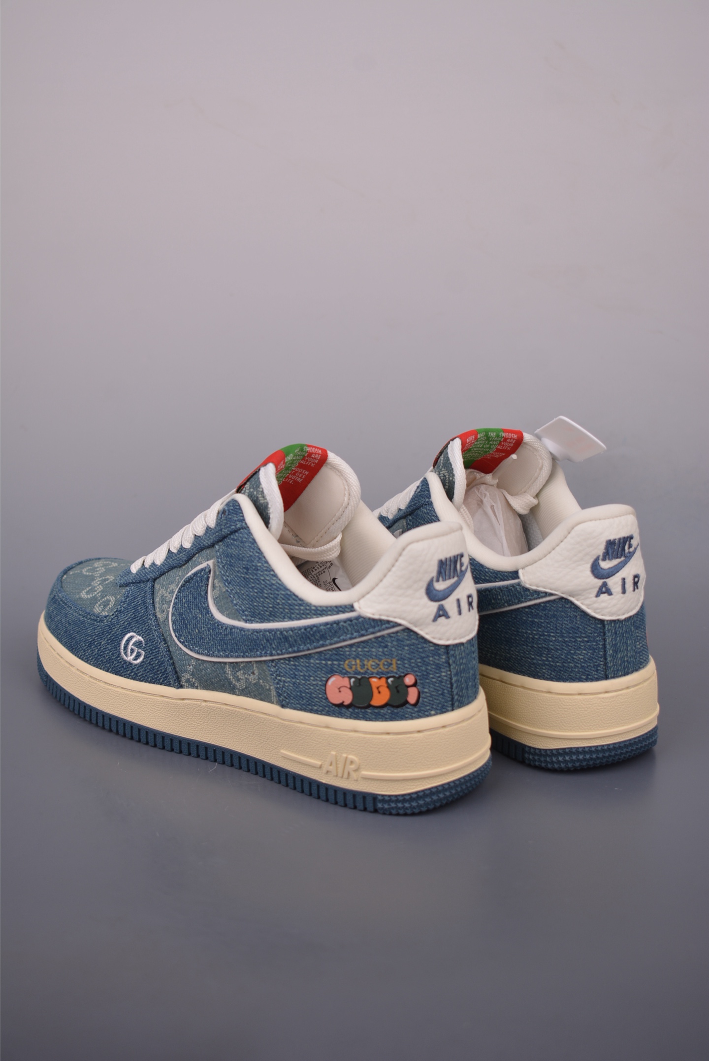 Nike Air Force 1 Low Gucci Denim Sneakers - Limited Edition Collaboration 3 i1754773650970 882 0 1
