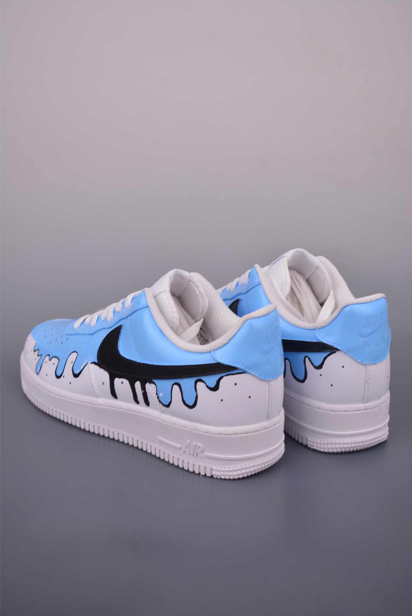 Nike Air Force 1 Low Custom 'Blue Drip' Edition - Stylish & Unique Design 3 i1754773689890 1268 0 1