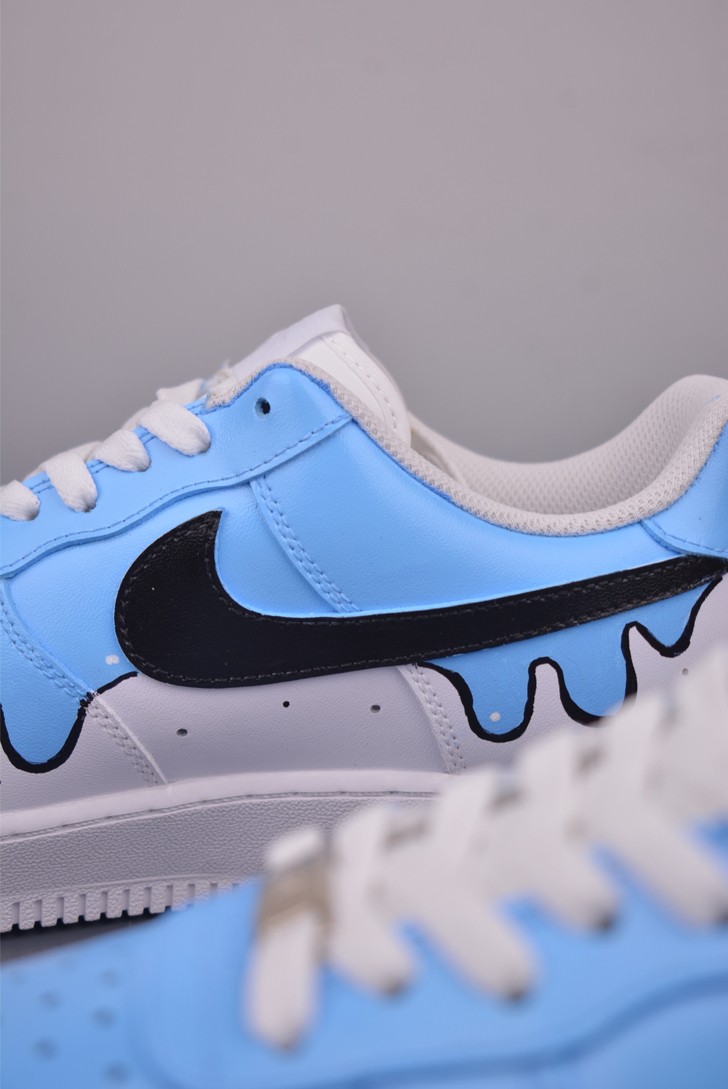 Nike Air Force 1 Low Custom 'Blue Drip' Edition - Stylish & Unique Design 9 i1754773689904 650 0 7