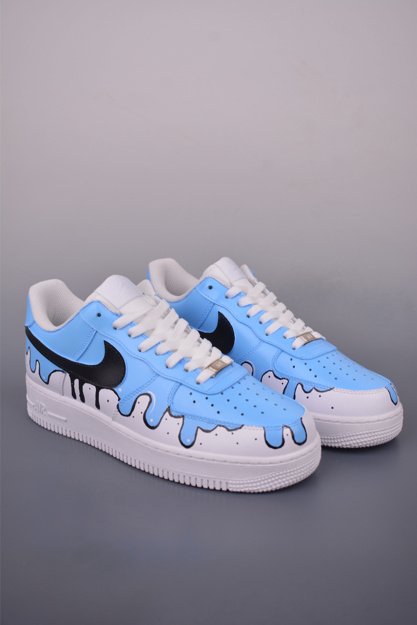 Nike Air Force 1 Low Custom 'Blue Drip' Edition - Stylish & Unique Design 2 i1754773689920 7873 0 0