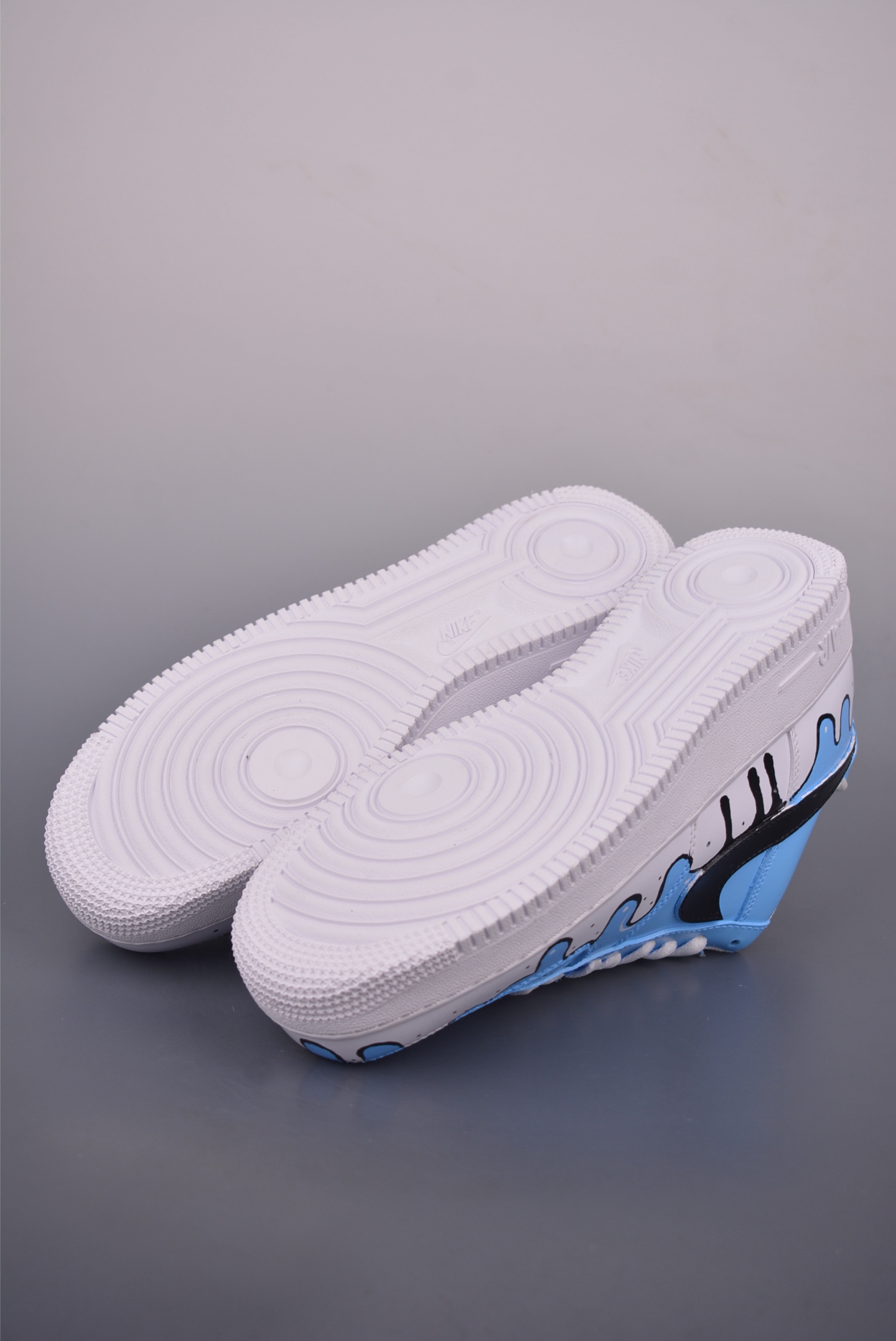 Nike Air Force 1 Low Custom 'Blue Drip' Edition - Stylish & Unique Design 4 i1754773691578 3765 0 2