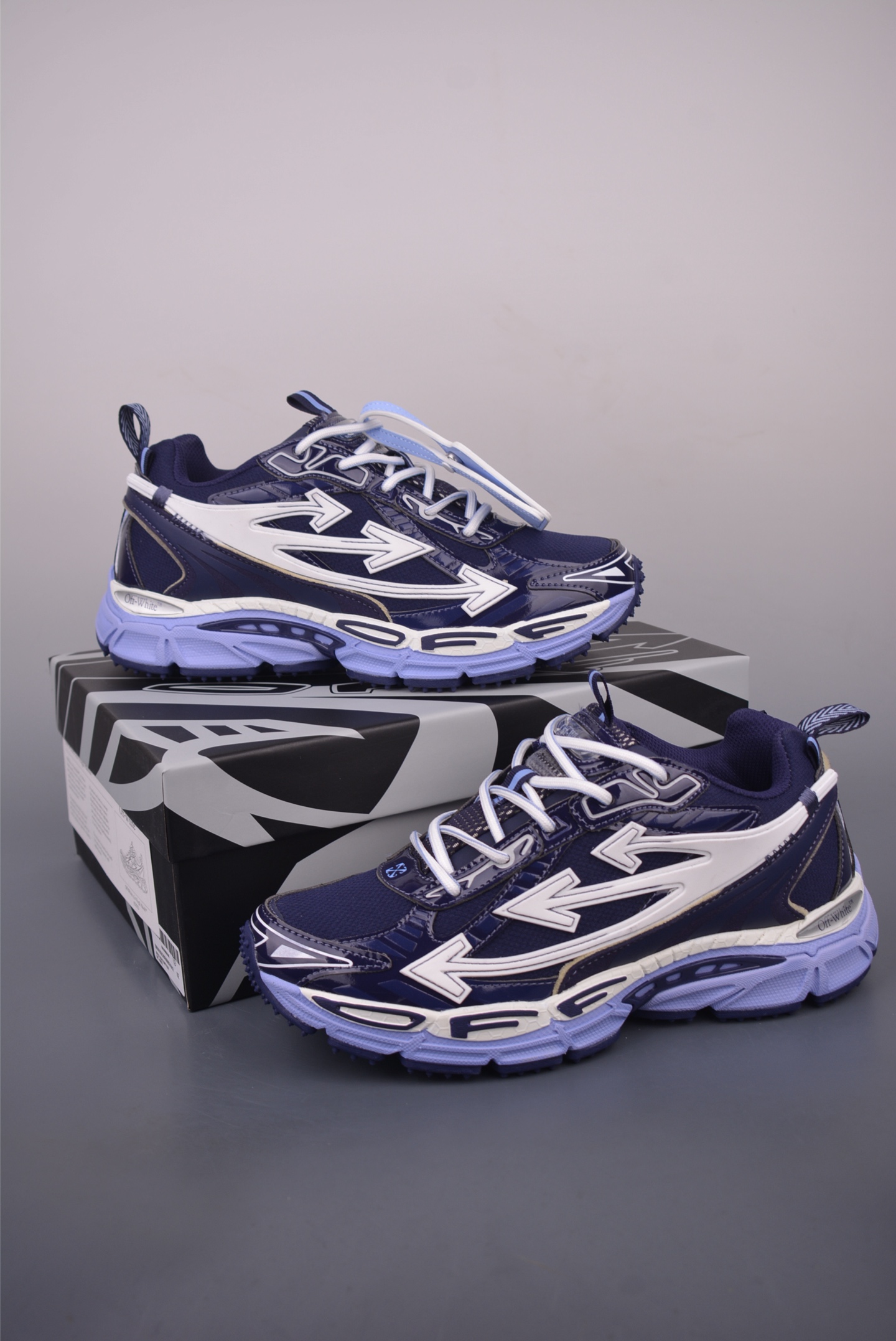 Off-White Virgil Abloh Running Shoes - 2024 Retro Style, Blue 5 i1754773822939 5178 0 4
