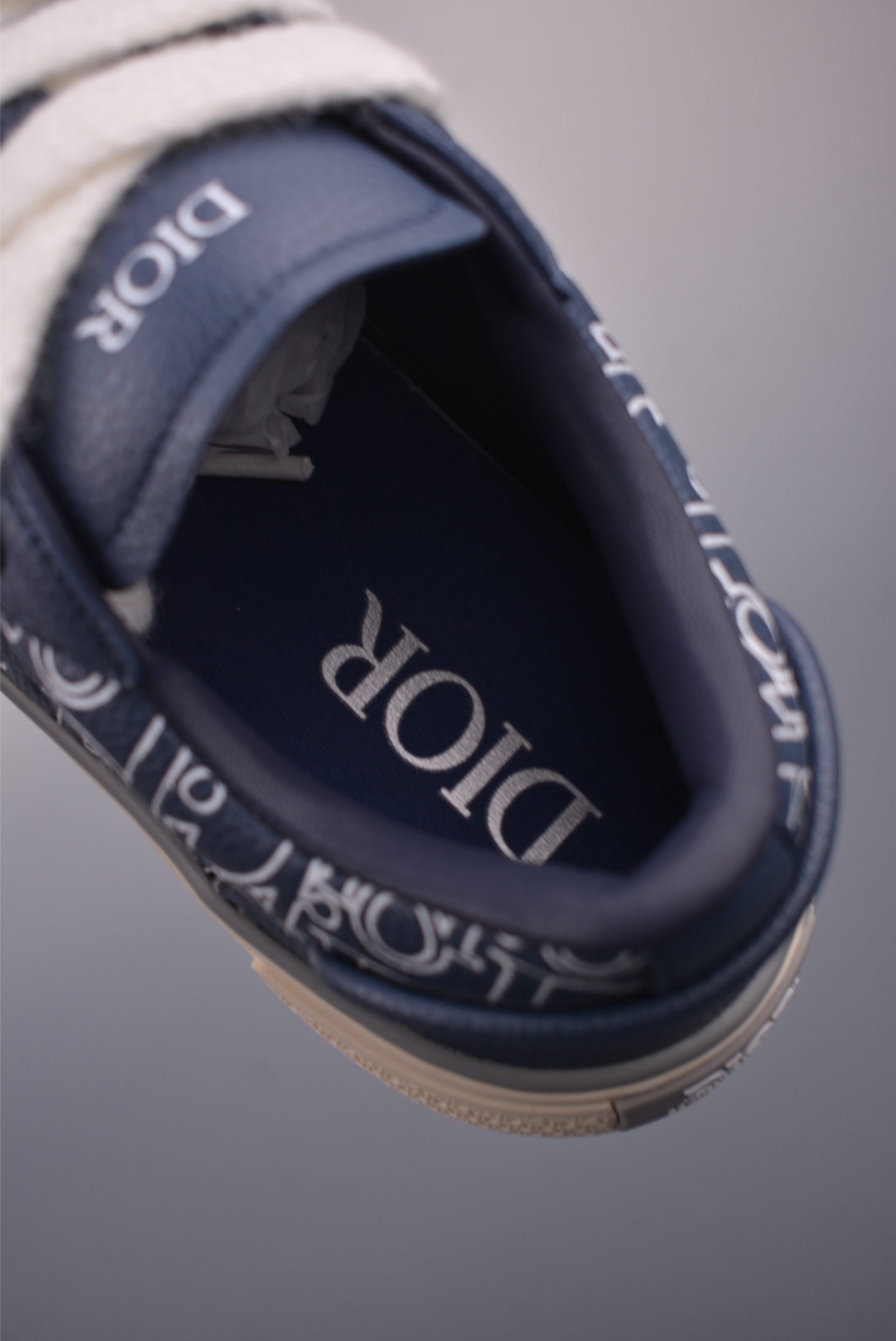 Dior B27 Blue Leather Sneakers with Iconic CD Design, Casual and Stylish 10 i1754820495397 476 0 8