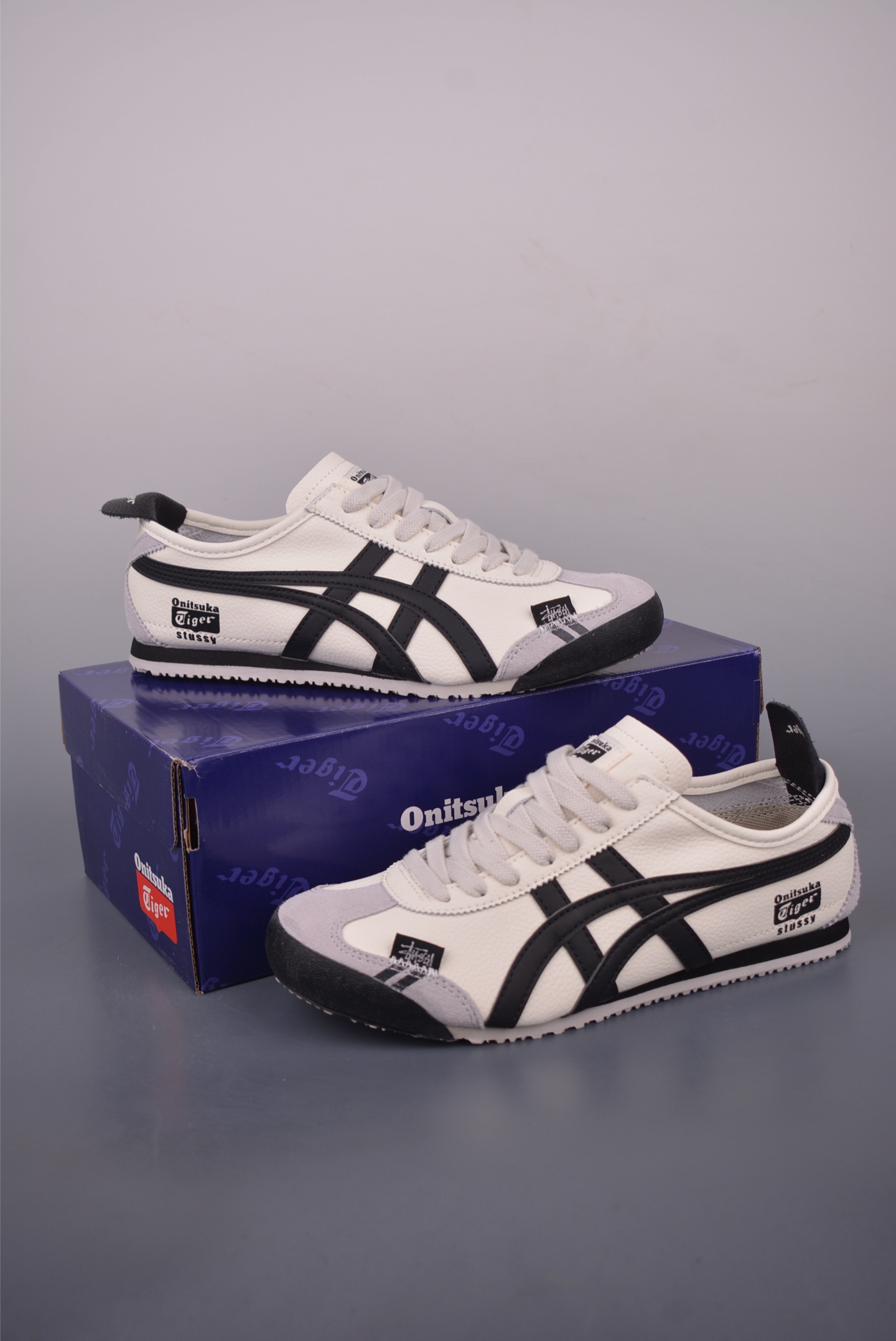 Onitsuka Tiger Mexico 66 Cream/Black Leather Sneakers Unisex Style 5 i1754856888496 202 0 4