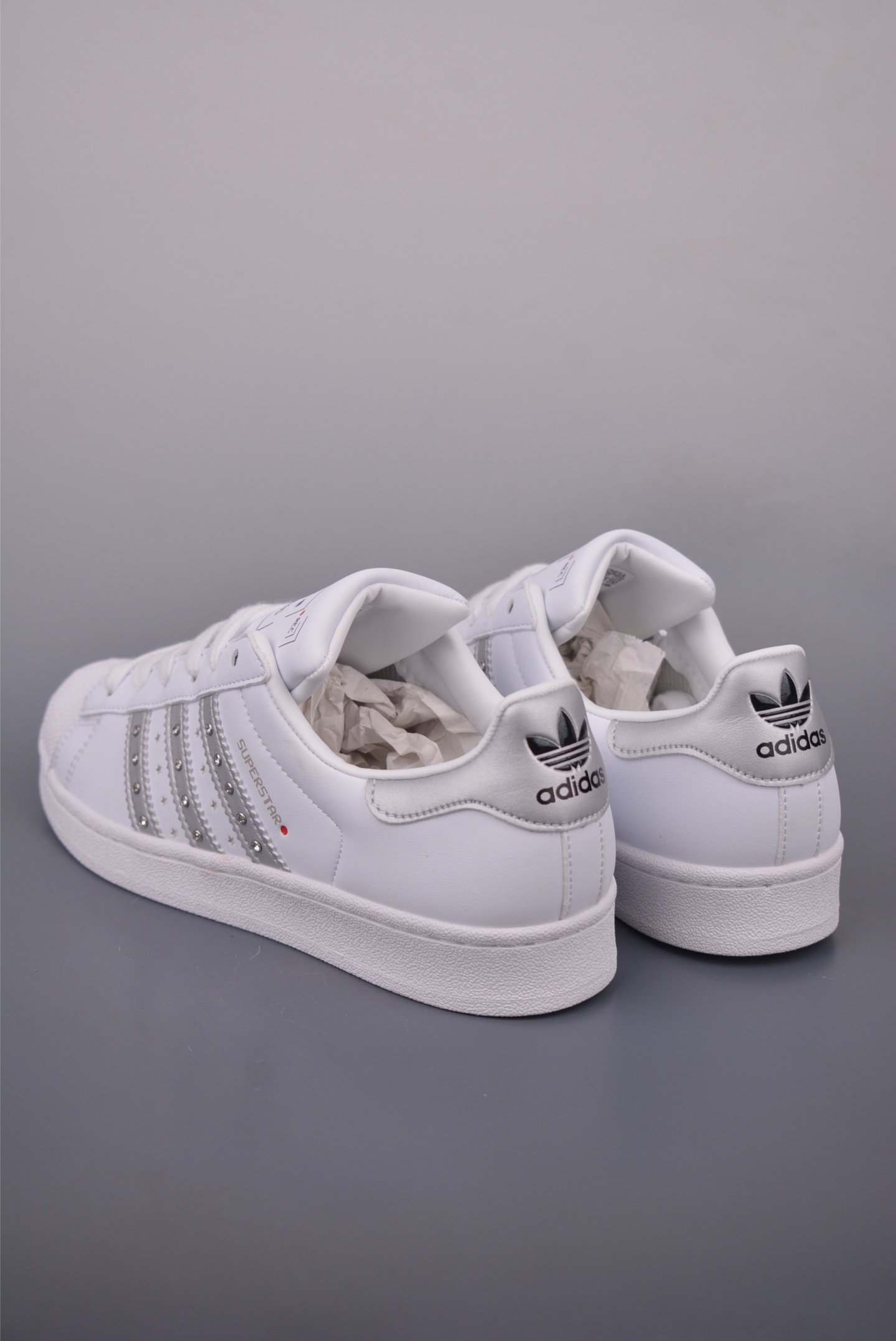 Adidas Originals Superstar Women's White Leather Rhinestone Accent Sneakers 3 i1754857534441 9614 0 1