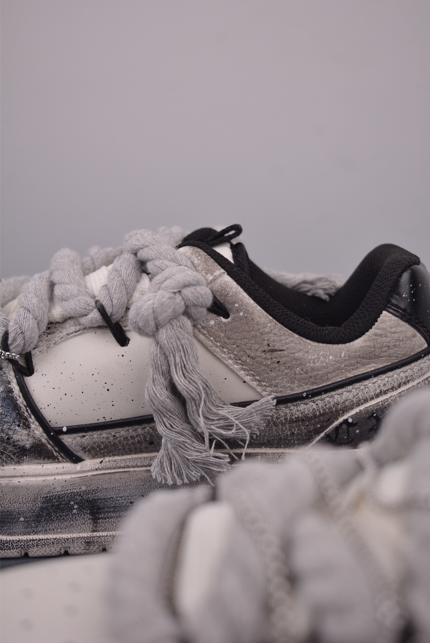 MLB NY Yankees Chunky Sneakers Graffiti Deconstructed Lace-Up Platform Shoes 8 i1754945363475 7738 0 7
