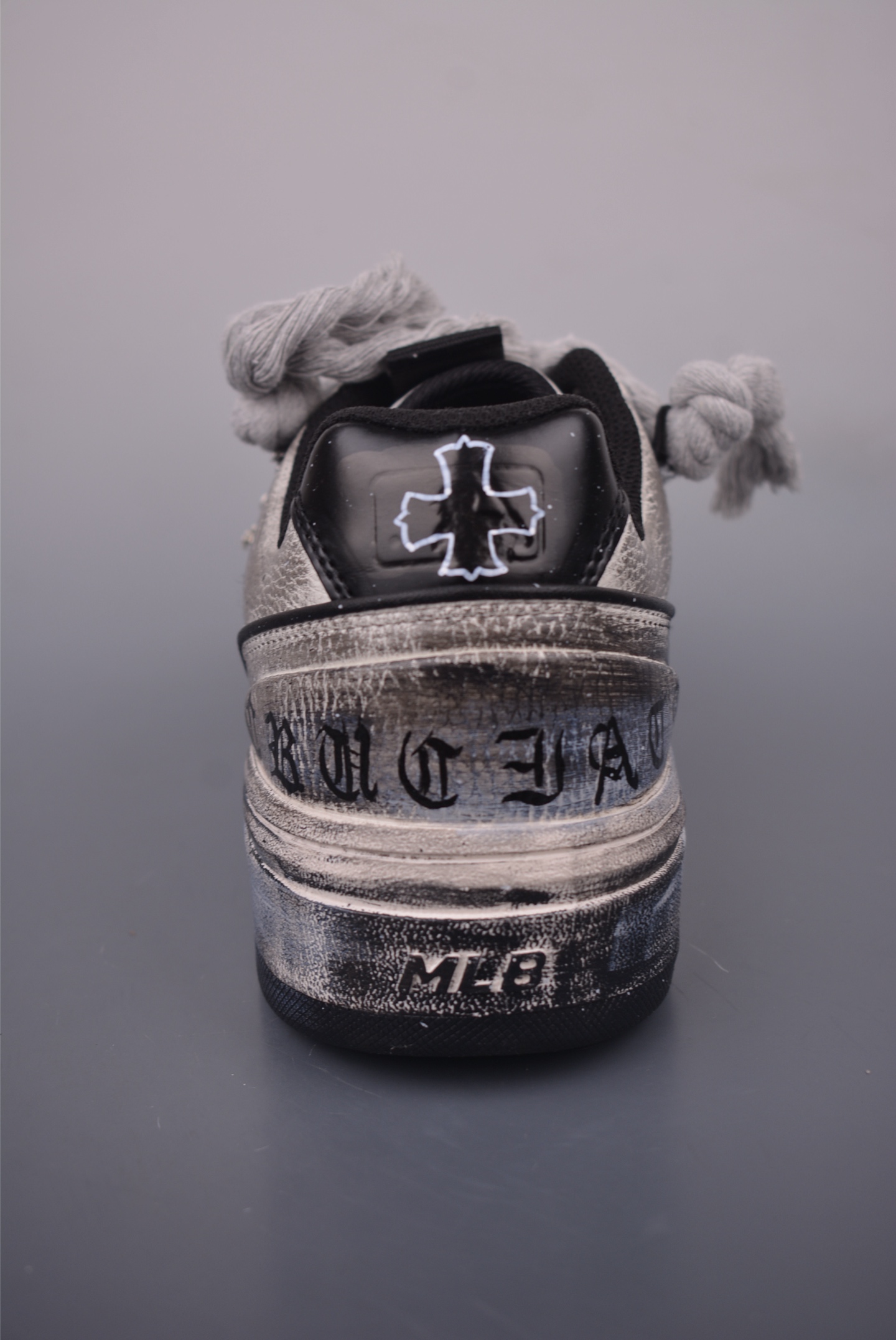 MLB NY Yankees Chunky Sneakers Graffiti Deconstructed Lace-Up Platform Shoes 4 i1754945363528 9135 0 3