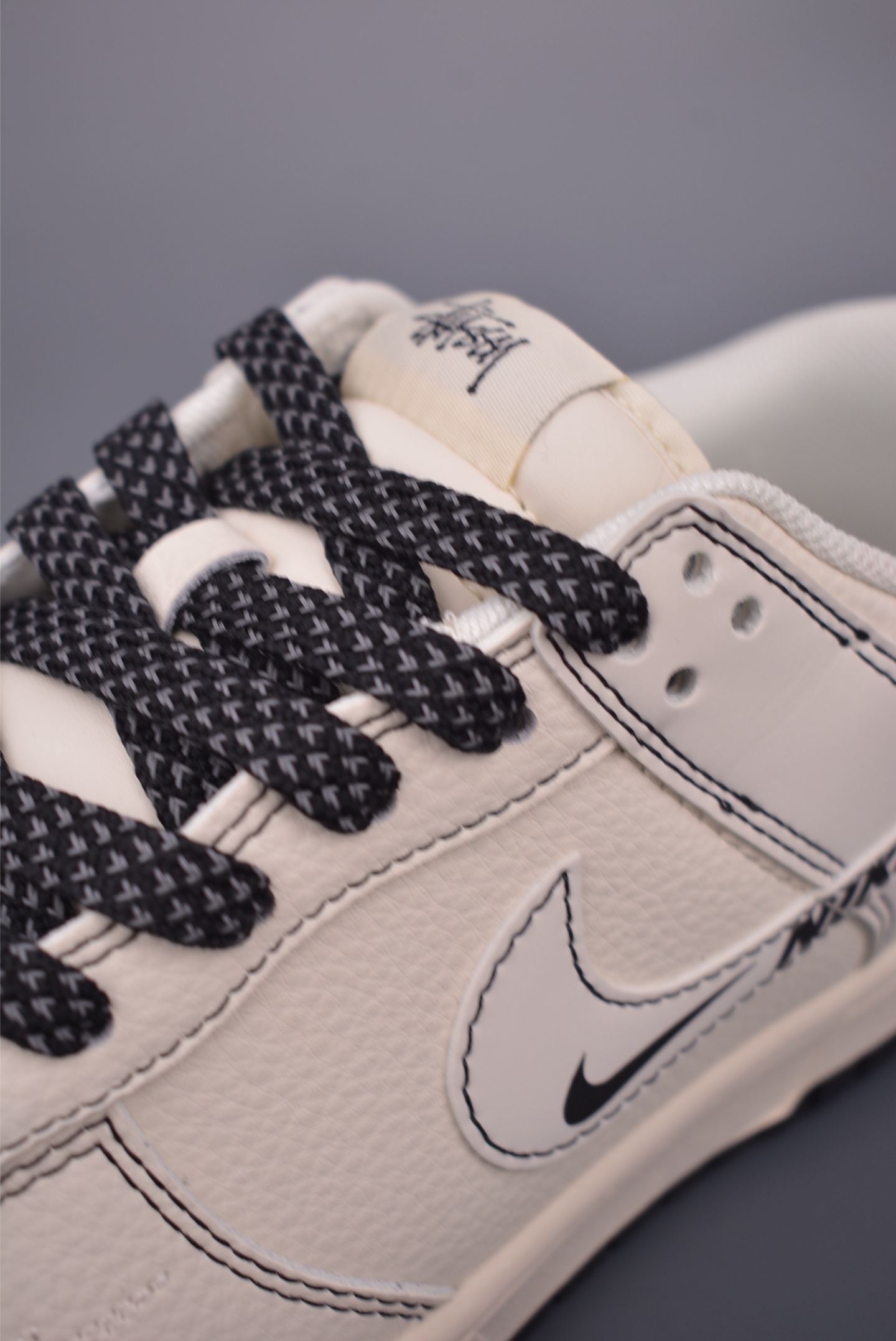 Nike SB Dunk Low Stussy Cream Black Shoes,HH7518 0962722, All Size 7 i1754950685891 4322 0 6