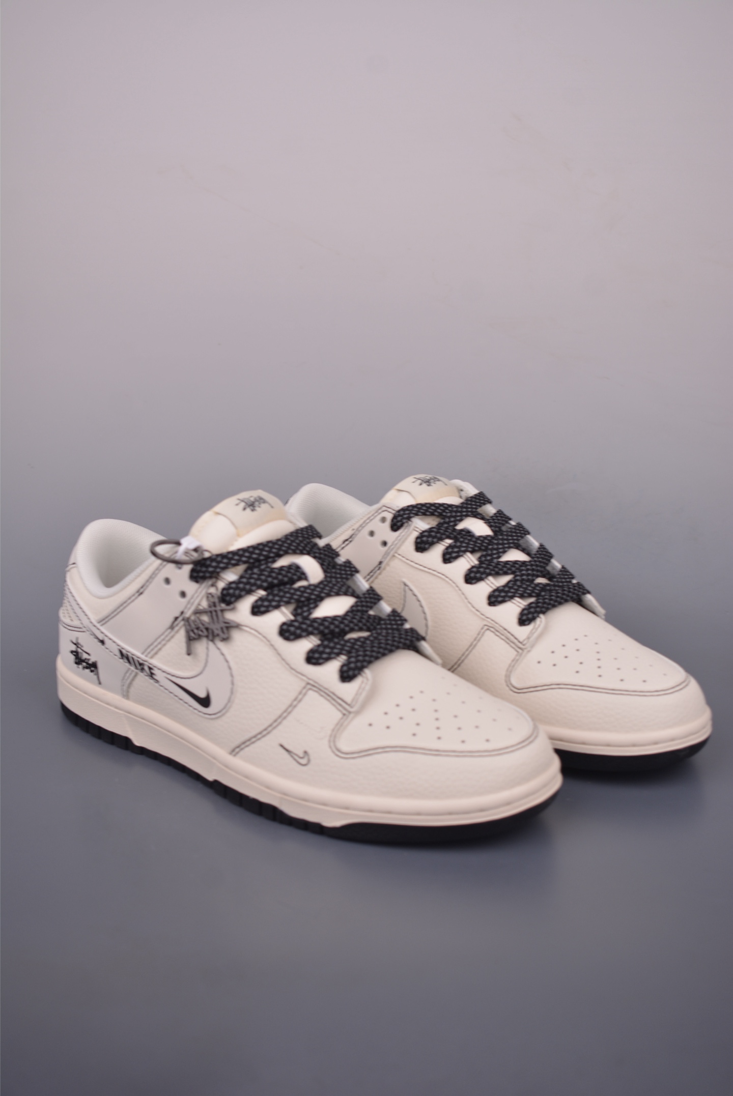 Nike SB Dunk Low Stussy Cream Black Shoes,HH7518 0962722, All Size 1 i1754950687490 9798 0 0