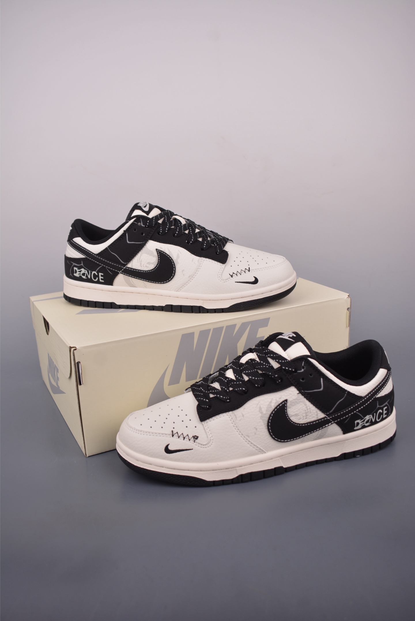 Nike SB Dunk Low Black White Premium Leather Sneakers - Style & Comfort 5 i1755036479575 3586 0 4