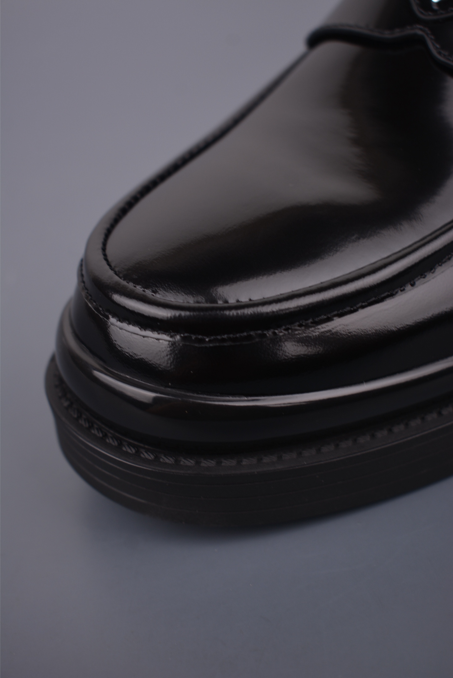 Prada Black Leather Loafers Chunky Shoes with Logo Accent, Size 35-45 6 i1755036525560 6887 0 5