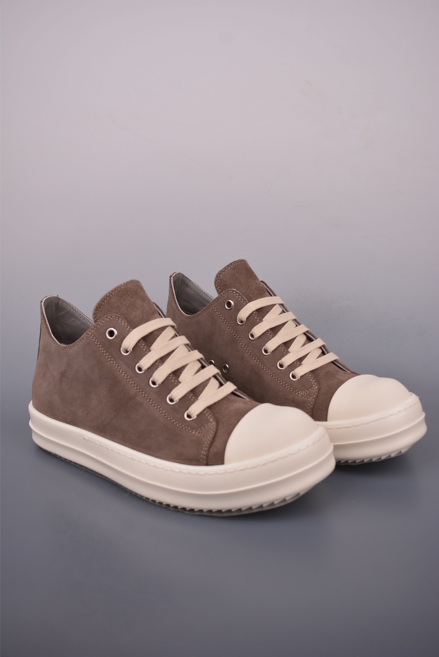 Rick Owens DRKSHDW Hollywood Sneakers - Suede, Brown, Comfortable Fit 1 i1755036573970 8177 0 0