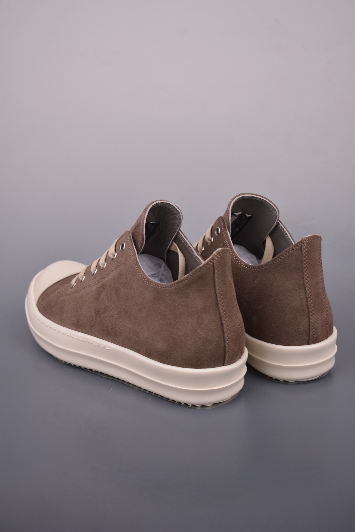 Rick Owens DRKSHDW Hollywood Sneakers - Suede, Brown, Comfortable Fit 2 i1755036573996 1781 0 1