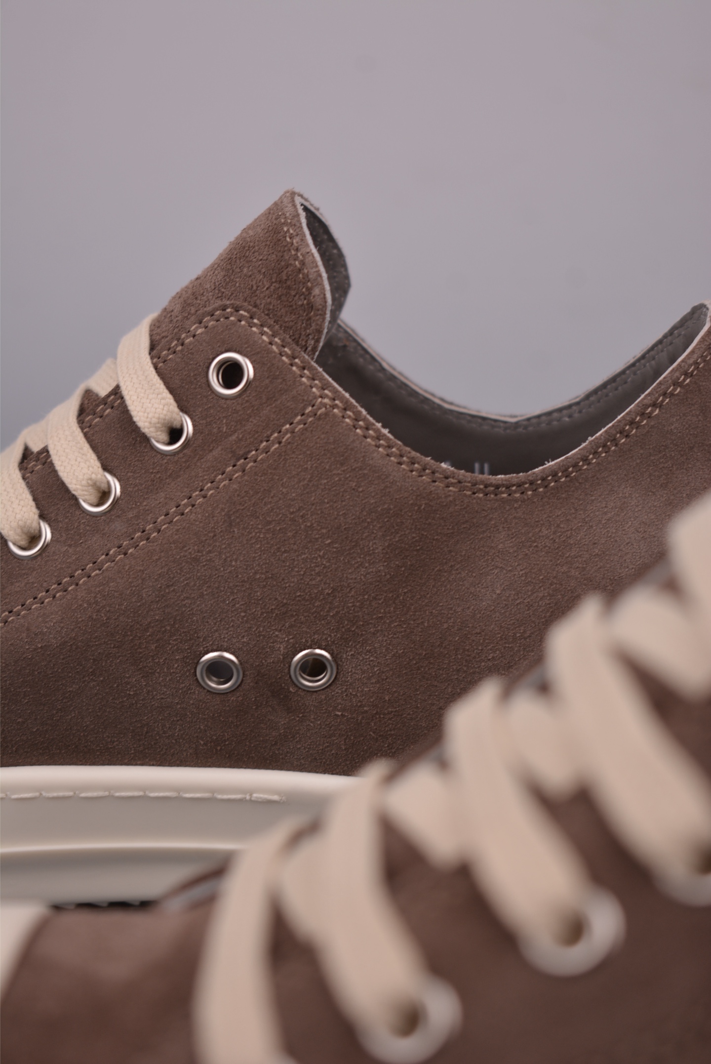 Rick Owens DRKSHDW Hollywood Sneakers - Suede, Brown, Comfortable Fit 8 i1755036582831 6803 0 7