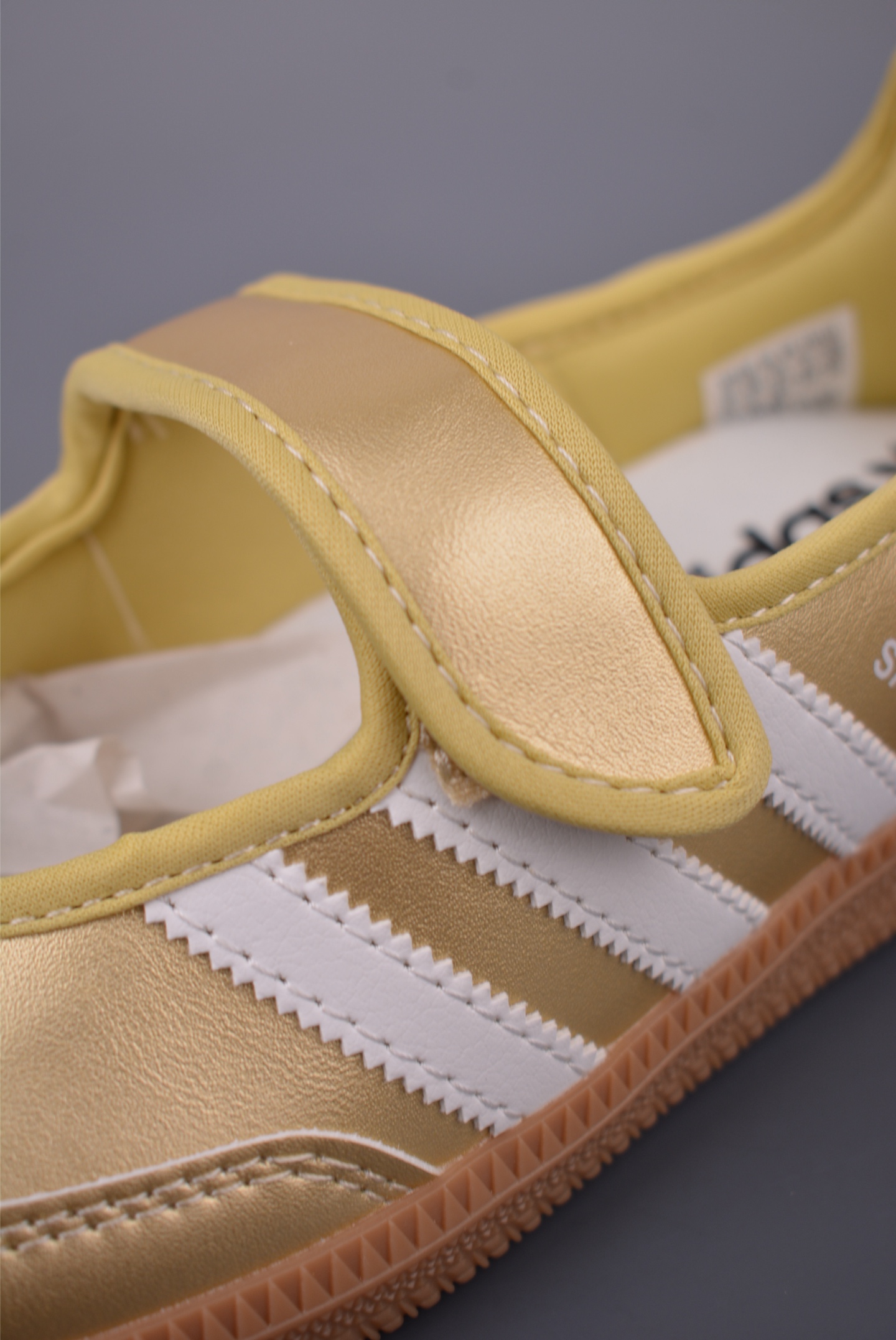 Adidas Samba Jane W Mary Jane Shoes - Gold Leather Upper with Stripe Design 8 i1755116527051 5782 0 6