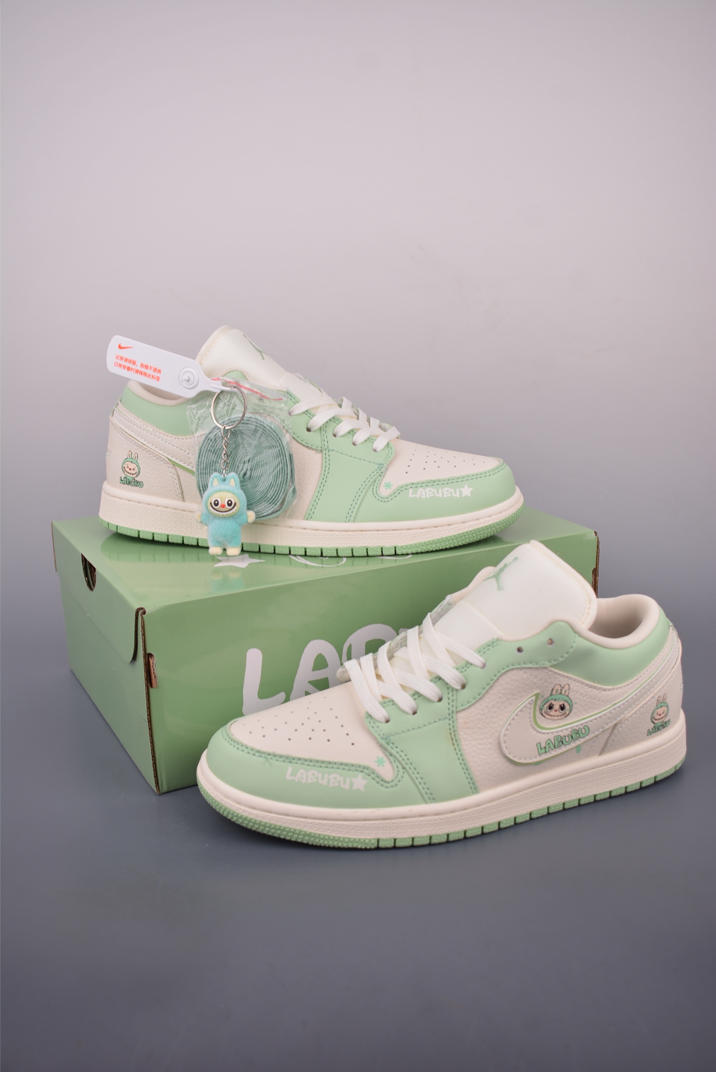 Air Jordan 1 Low Labubu Mint Green Sneakers - Limited Edition Designer Shoes 5 i1755124409630 6527 0 4