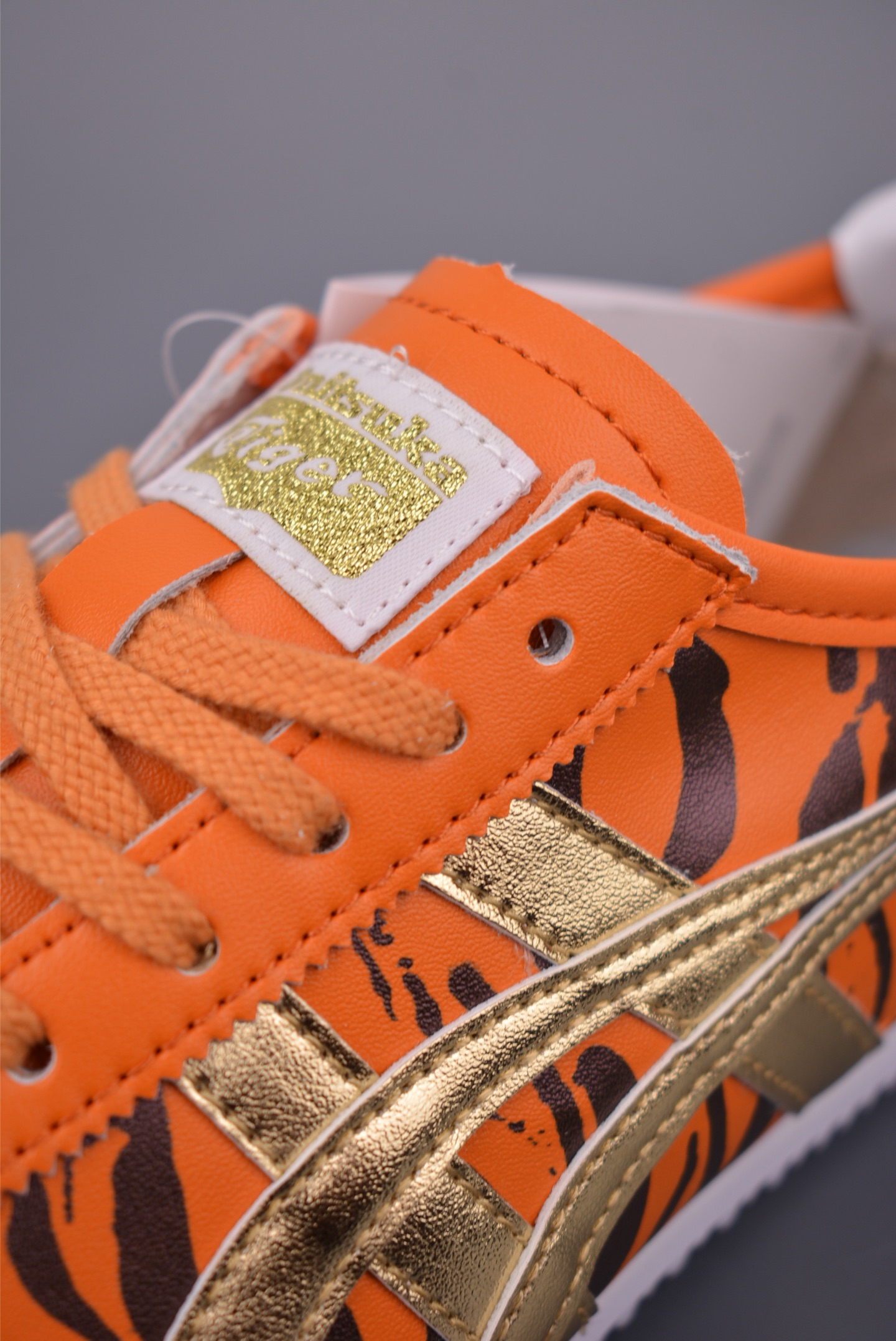 Onitsuka Tiger Mexico 66 Slip-On Sneakers - Orange Tiger Print, Gold Accents 7 i1755294911056 3394 0 6