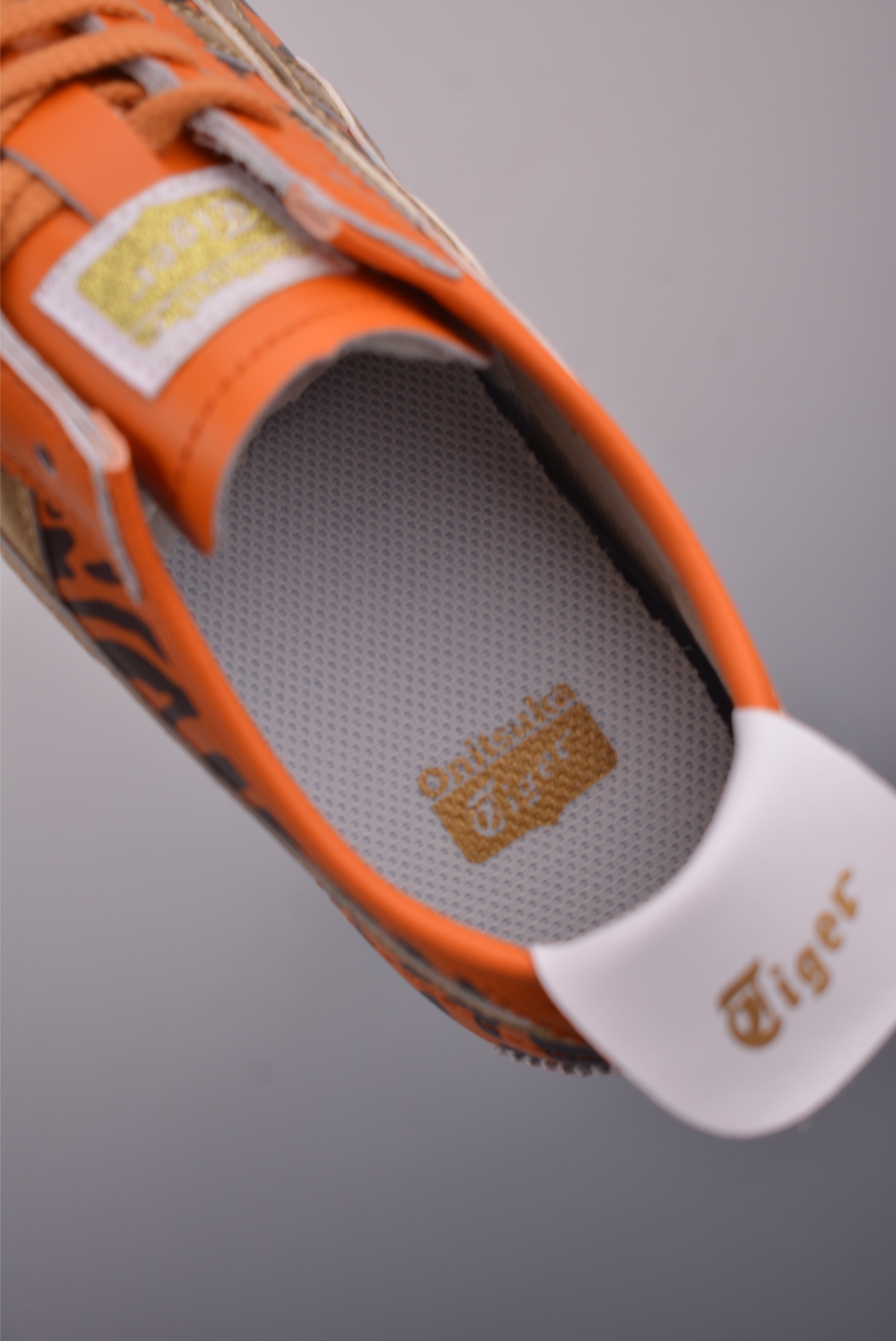 Onitsuka Tiger Mexico 66 Slip-On Sneakers - Orange Tiger Print, Gold Accents 9 i1755294920844 637 0 8
