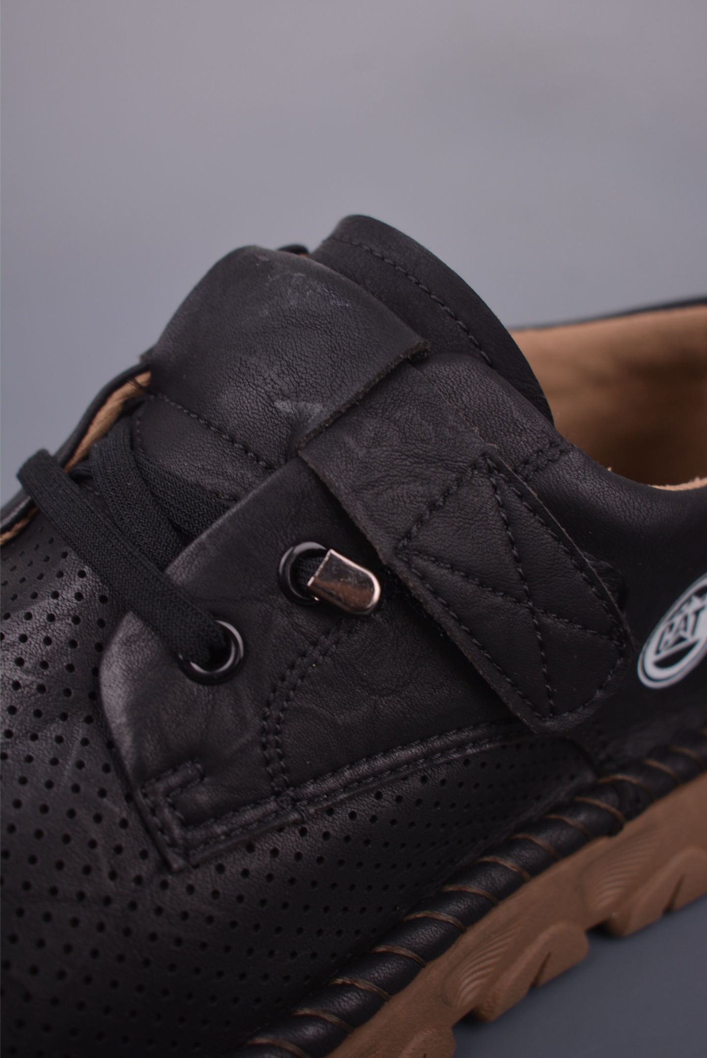 CAT Men's Leather Casual Shoes Breathable Outdoor Summer Footwear 8 i1755473529971 6690 0 6