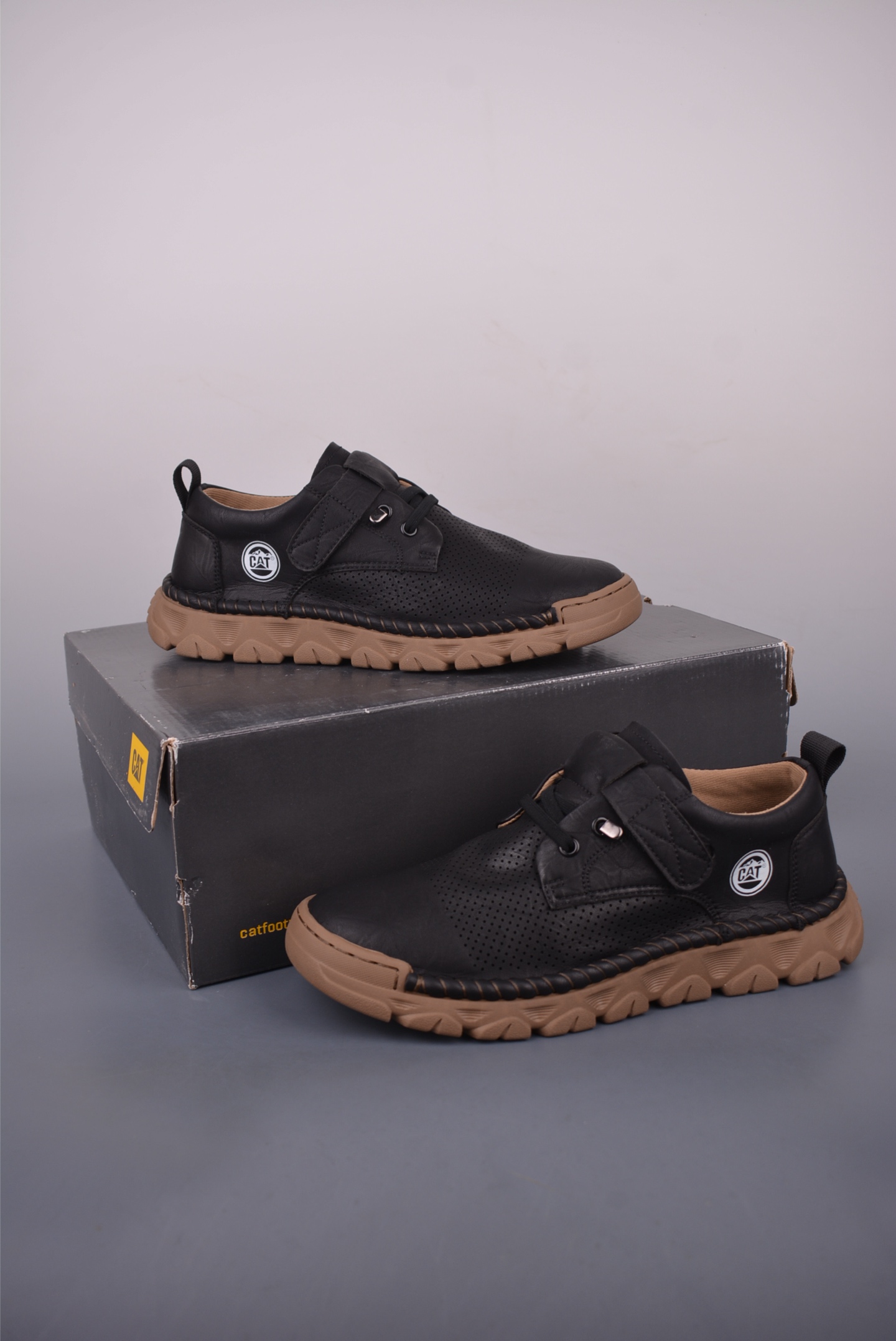 CAT Men's Leather Casual Shoes Breathable Outdoor Summer Footwear 6 i1755473529982 7671 0 4