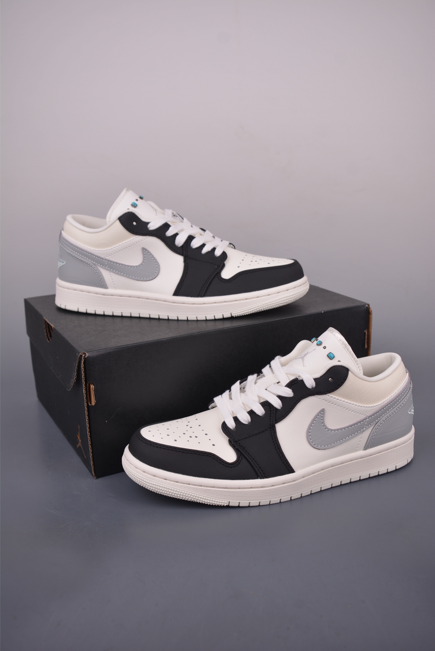 Air Jordan 1 Low White Black Grey, Original Leather, Ultimate Comfort 6 i1755561462058 8406 0 4