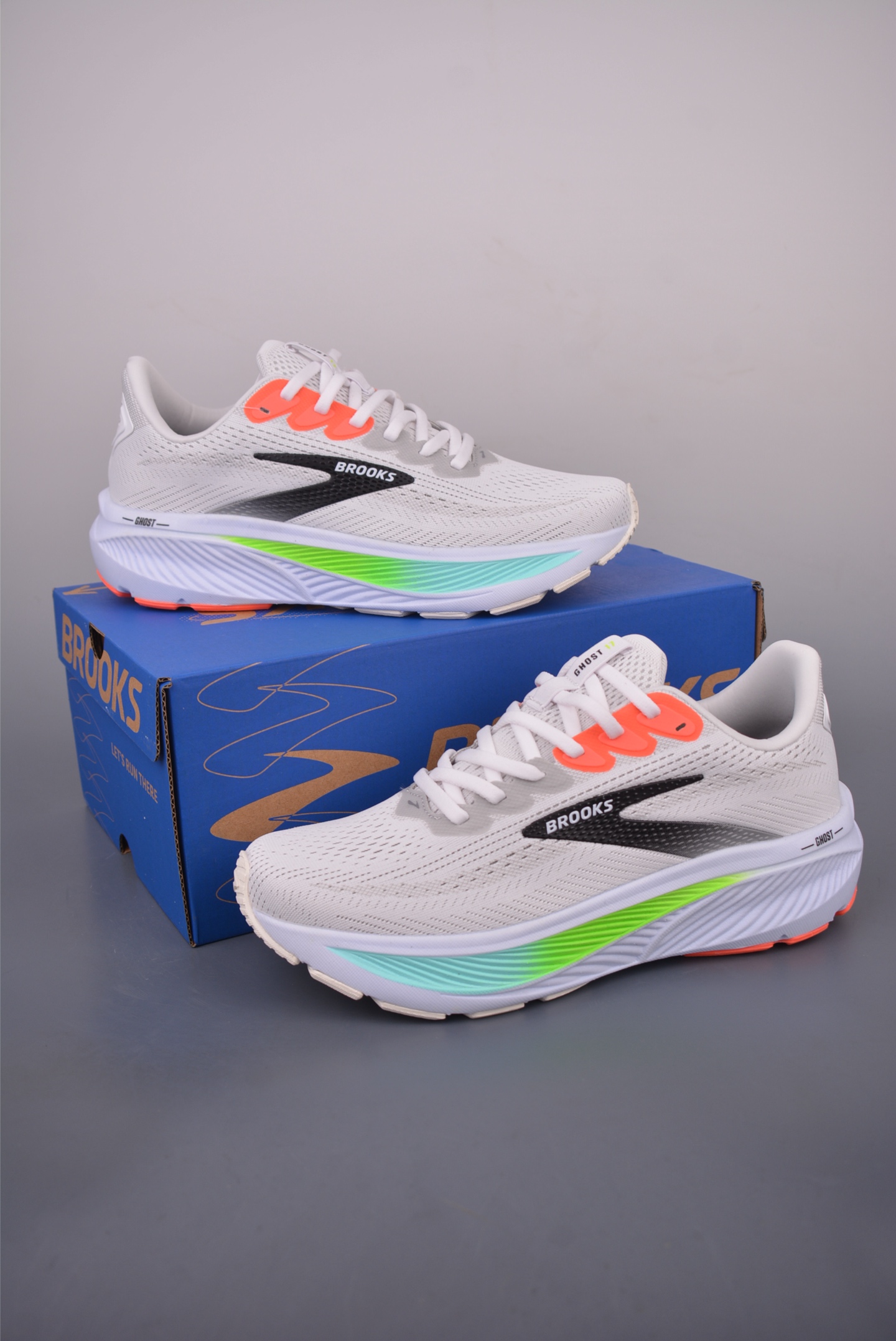 Brooks 布鲁克斯 Ghost 17 超弹轻盈跑步鞋 低帮透气缓震支撑休闲运动慢跑鞋 110442