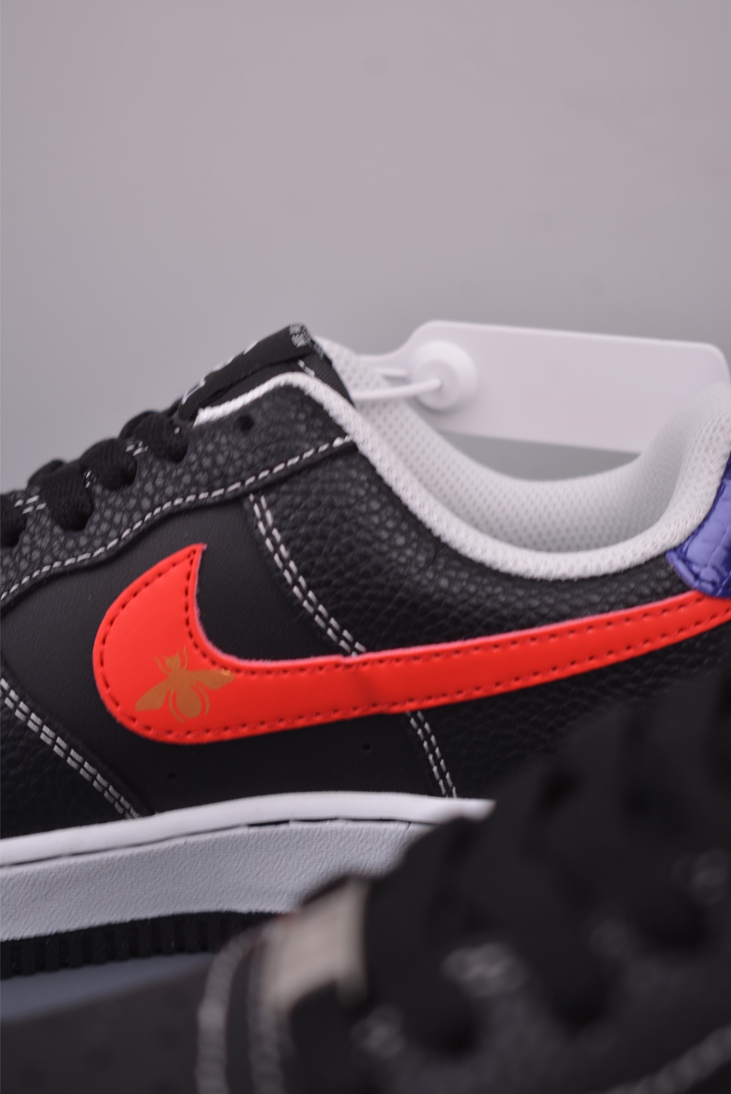 Nike Air Force 1 Low Gucci Custom Black Leather Honeycomb Cushioning AH8462 9 i1755642177901 9512 0 7
