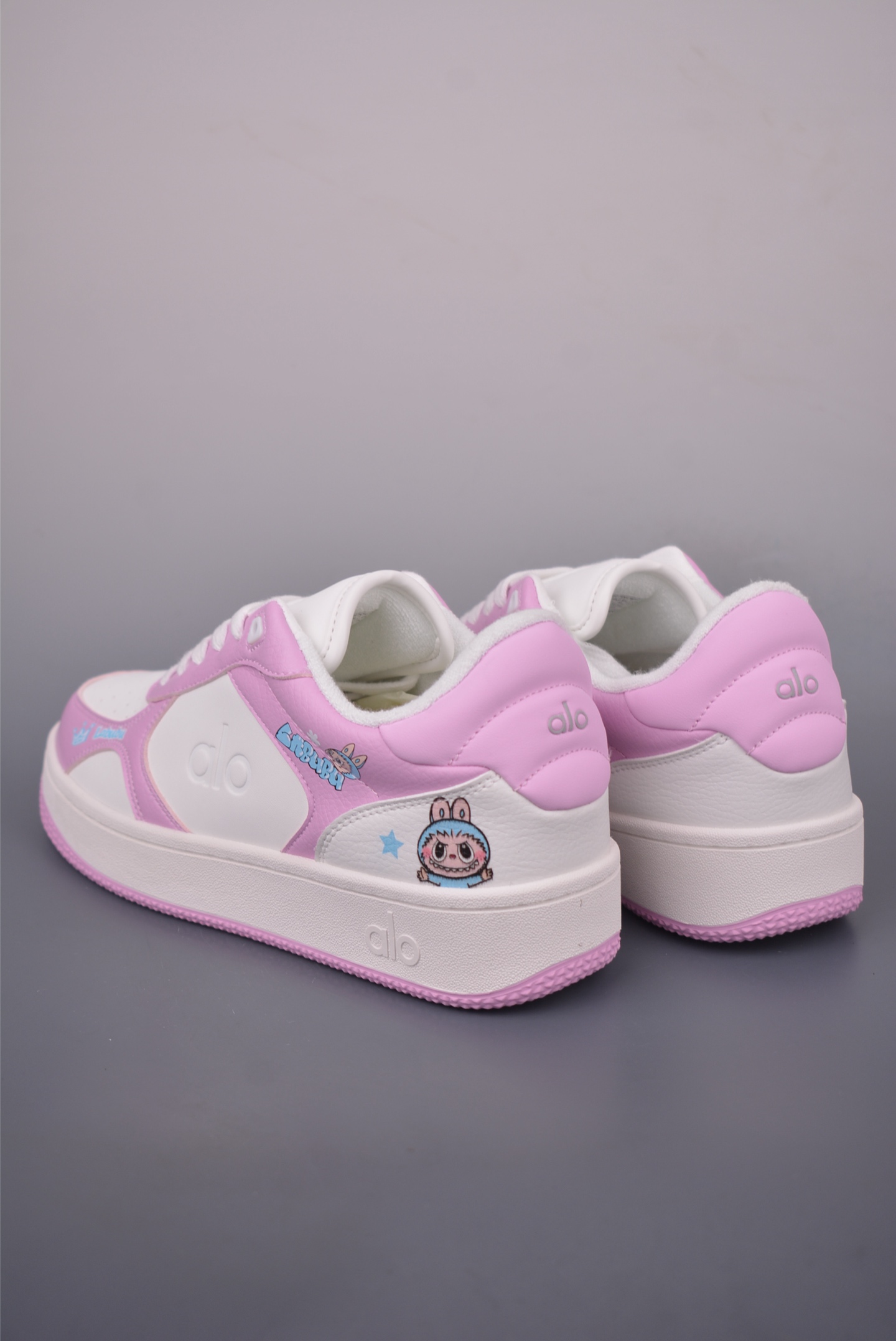 Alo Yoga Recovery Mode LABUBU Collab Low-Top Sneakers - Pink/White, Comfortable 2 i1755642423641 457 0 1