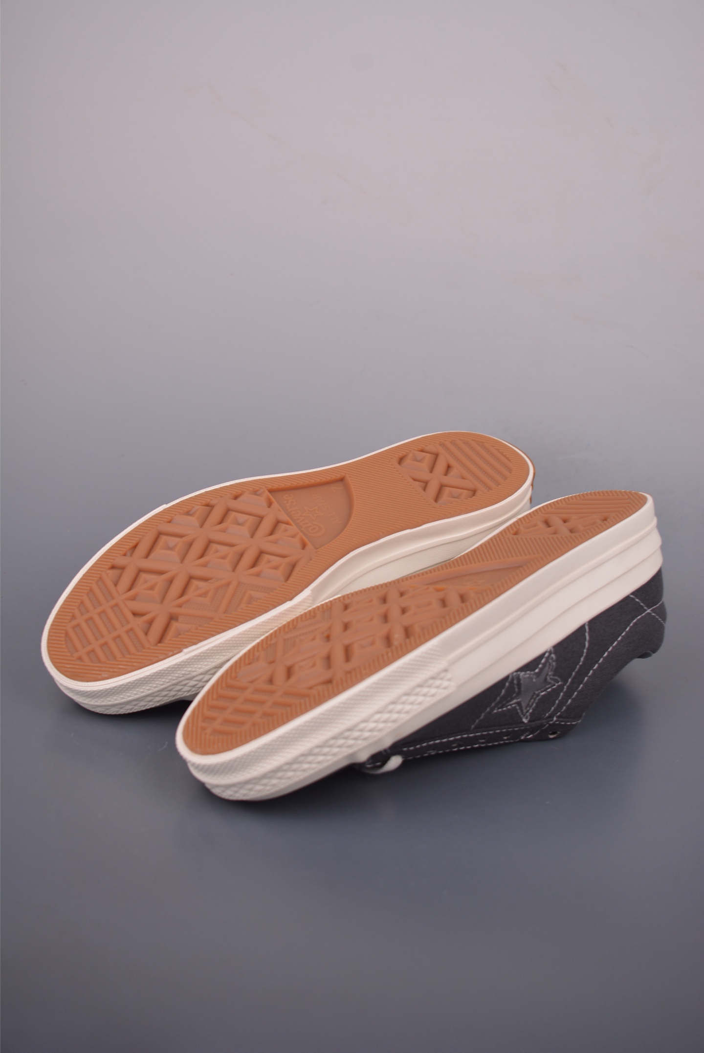 Converse One Star Low Top Black/Grey Canvas Sneakers with Distressed Details 3 i1755727560030 2370 0 2
