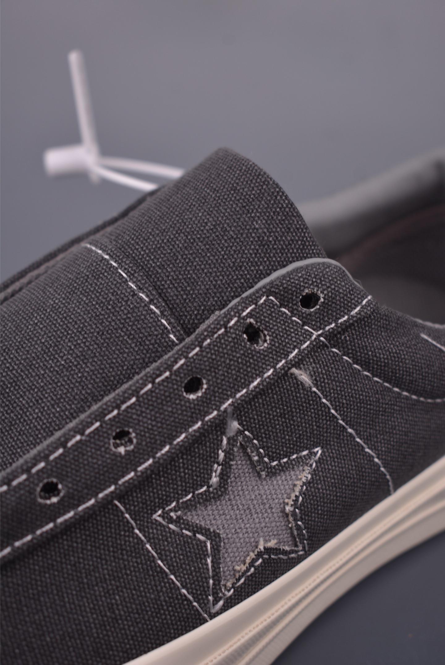 Converse One Star Low Top Black/Grey Canvas Sneakers with Distressed Details 7 i1755727560141 7980 0 6