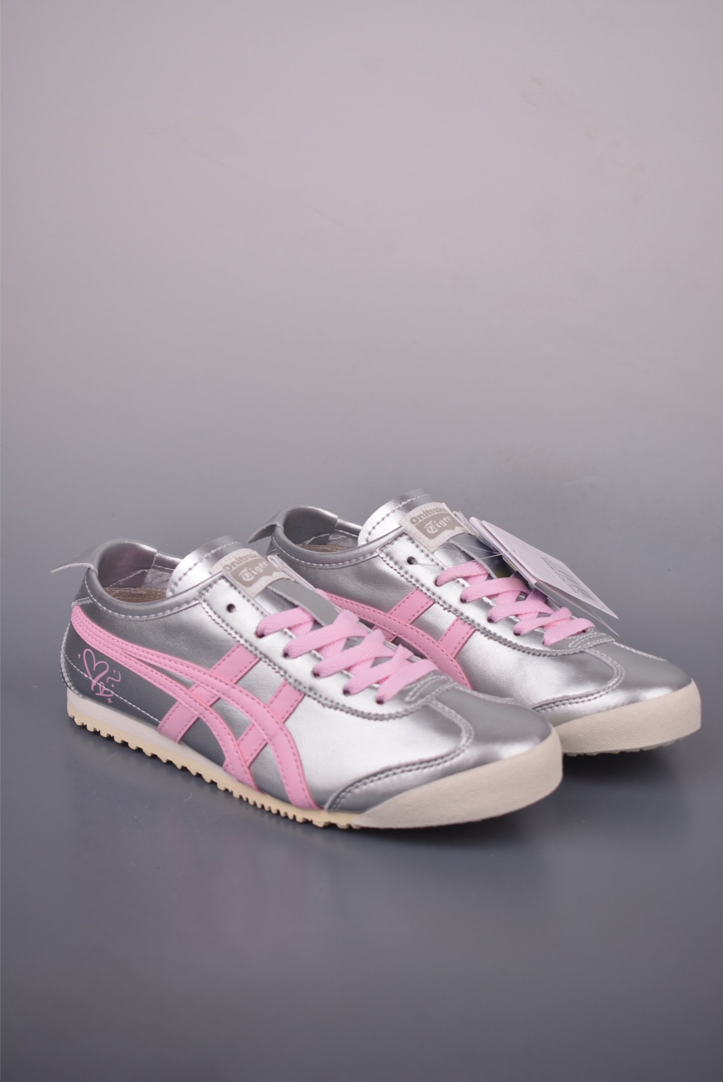 Onitsuka Tiger Mexico 66 Slip-On Sneakers - Silver/Pink, Sizes 36-41.5 2 i1755727827231 7817 0 0