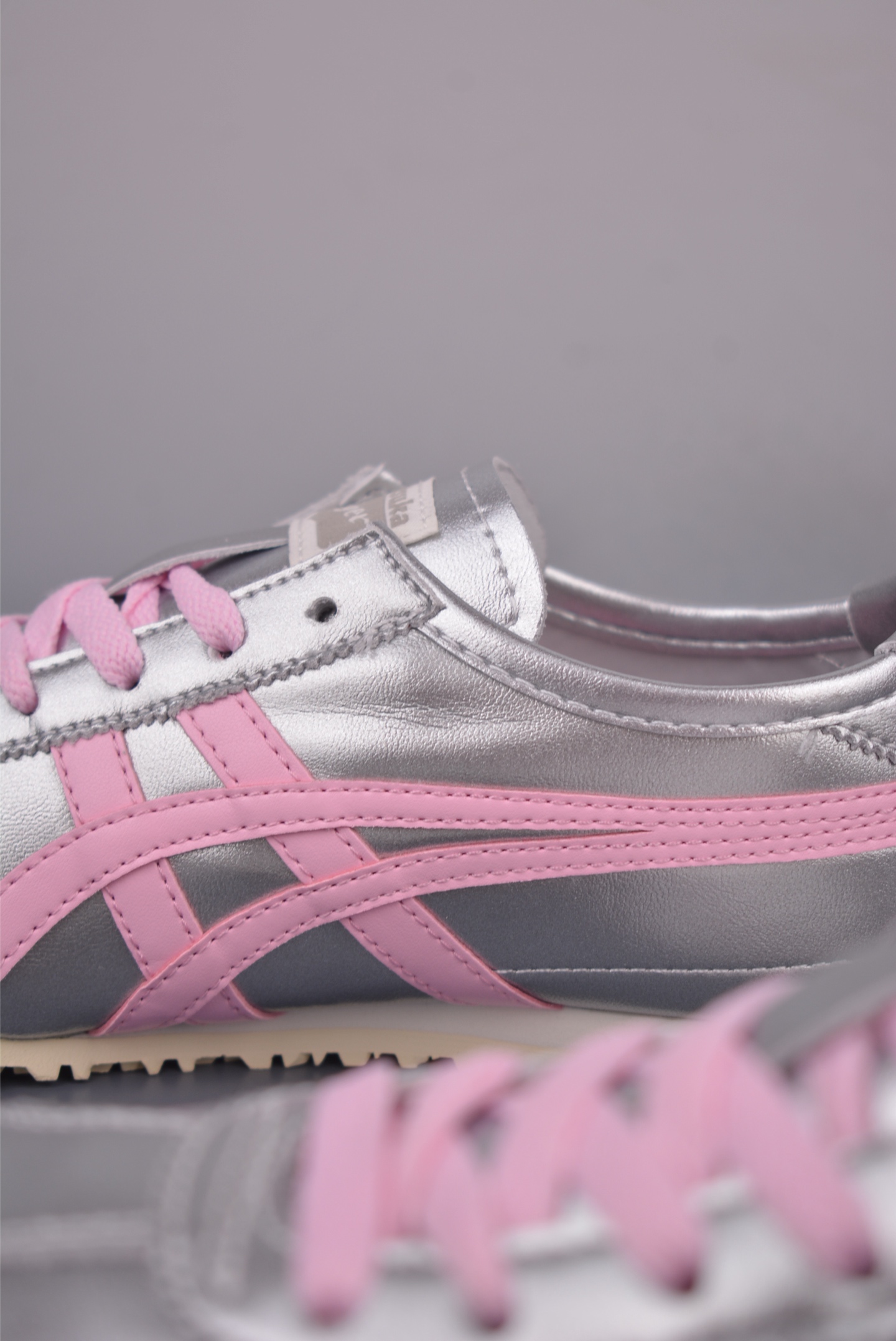Onitsuka Tiger Mexico 66 Slip-On Sneakers - Silver/Pink, Sizes 36-41.5 9 i1755727828955 4503 0 7