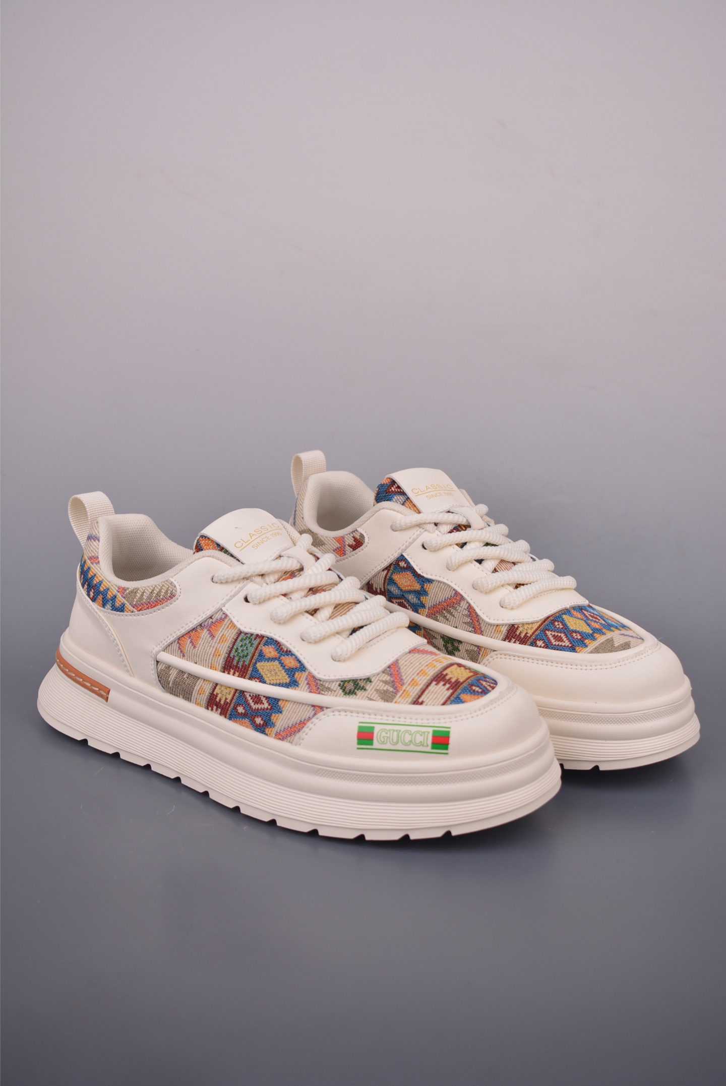 Gucci Men's Geometric Pattern Leather Sneakers - Stylish & Comfortable 1 i1755727937819 2359 0 0
