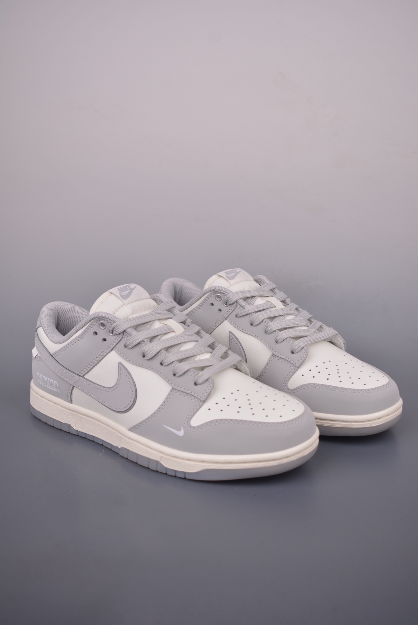 Nike SB Dunk Low "Just Do It" Premium Leather Sneakers - Gray/White 1 i1755728278054 9767 0 0