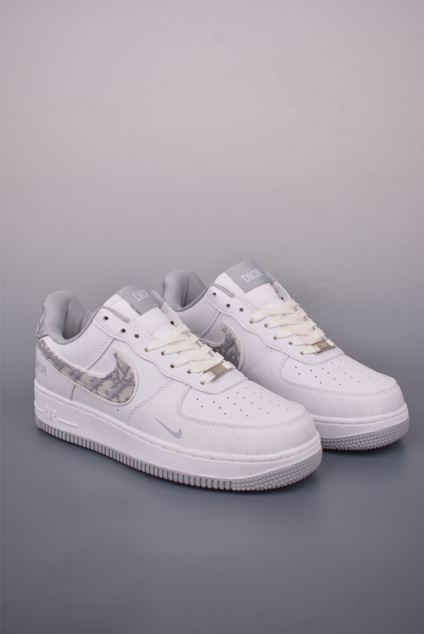Nike Air Force 1 Low Custom Dior Sneakers - White Leather, Designer Style 1 i1755813347306 899 0 8