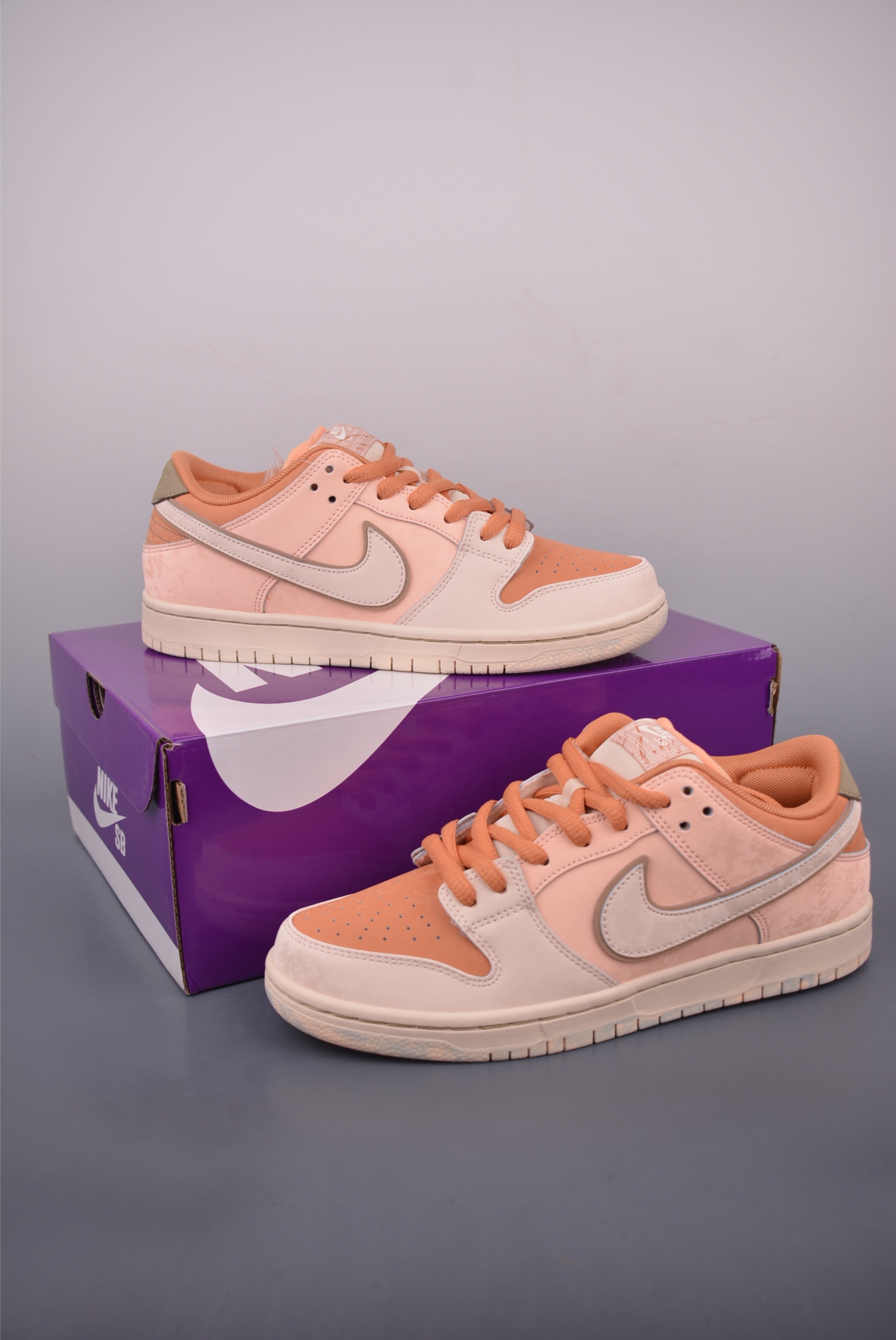 Nike SB Dunk Low Peach Cream Premium Leather Sneakers - Style & Comfort 5 i1755813936153 2858 0 4
