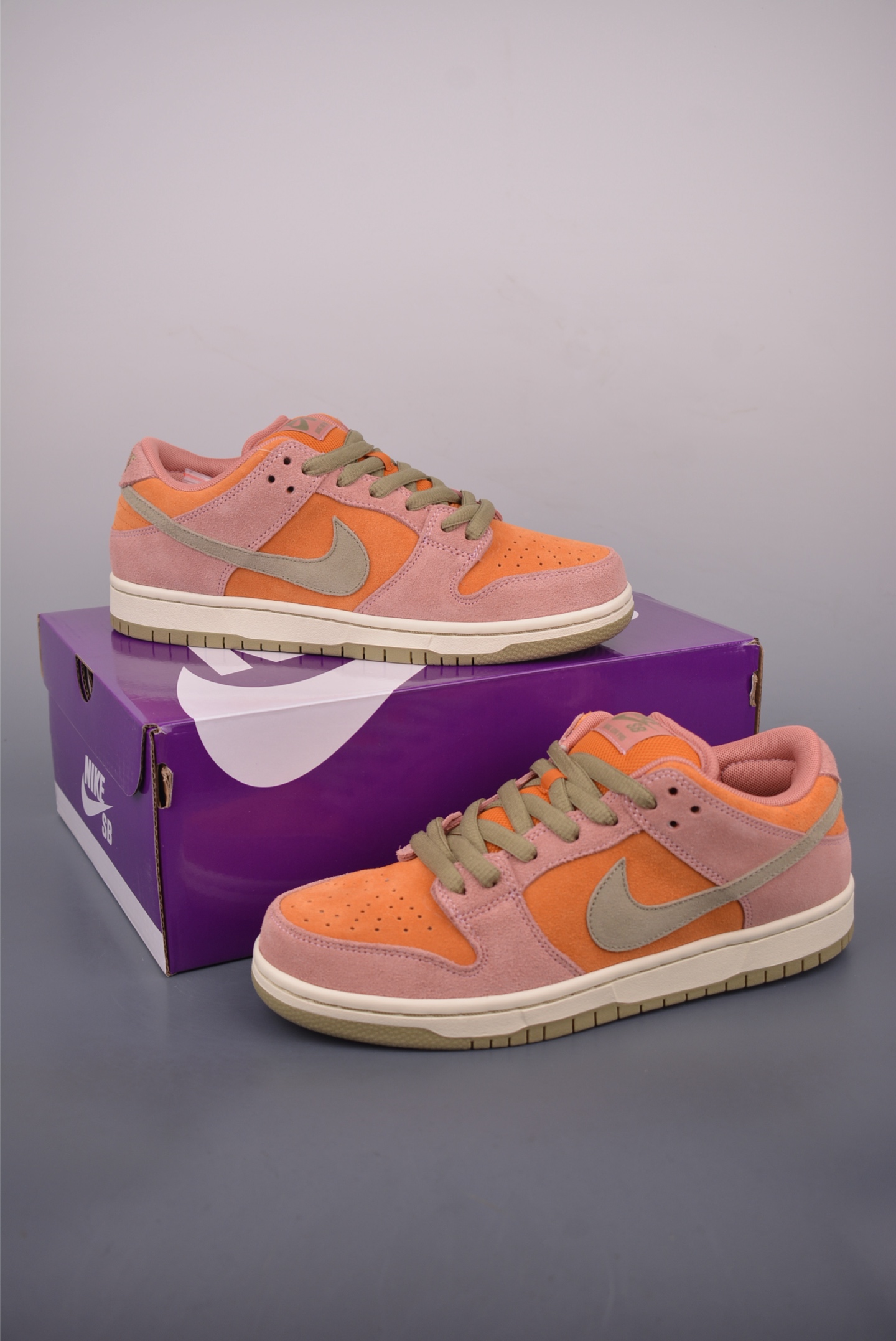Nike SB Dunk Low Orange/Pink Suede Sneakers - HJ4135, Comfort Fit 6 i1755813990530 3981 0 4