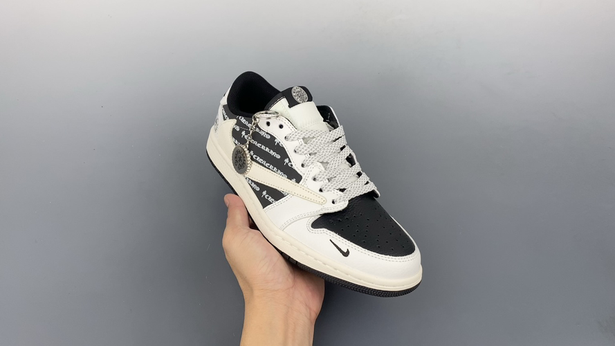 Fragment Travis Scott Chrome Hearts Air Jordan 1 Low Collab Sneakers