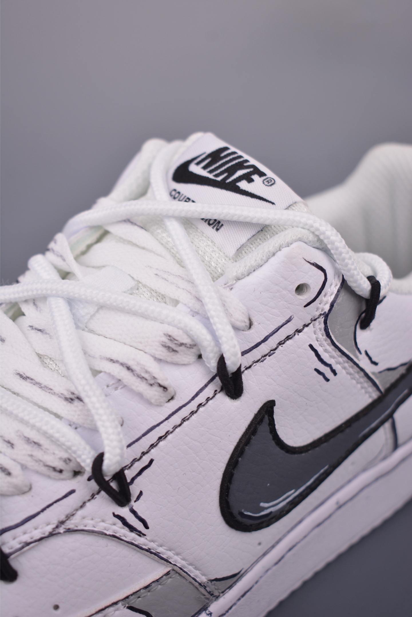 Nike Court Vision Low Hand-Painted Graffiti Sneakers - Versatile and Breathable 8 i1755900522533 4173 0 6