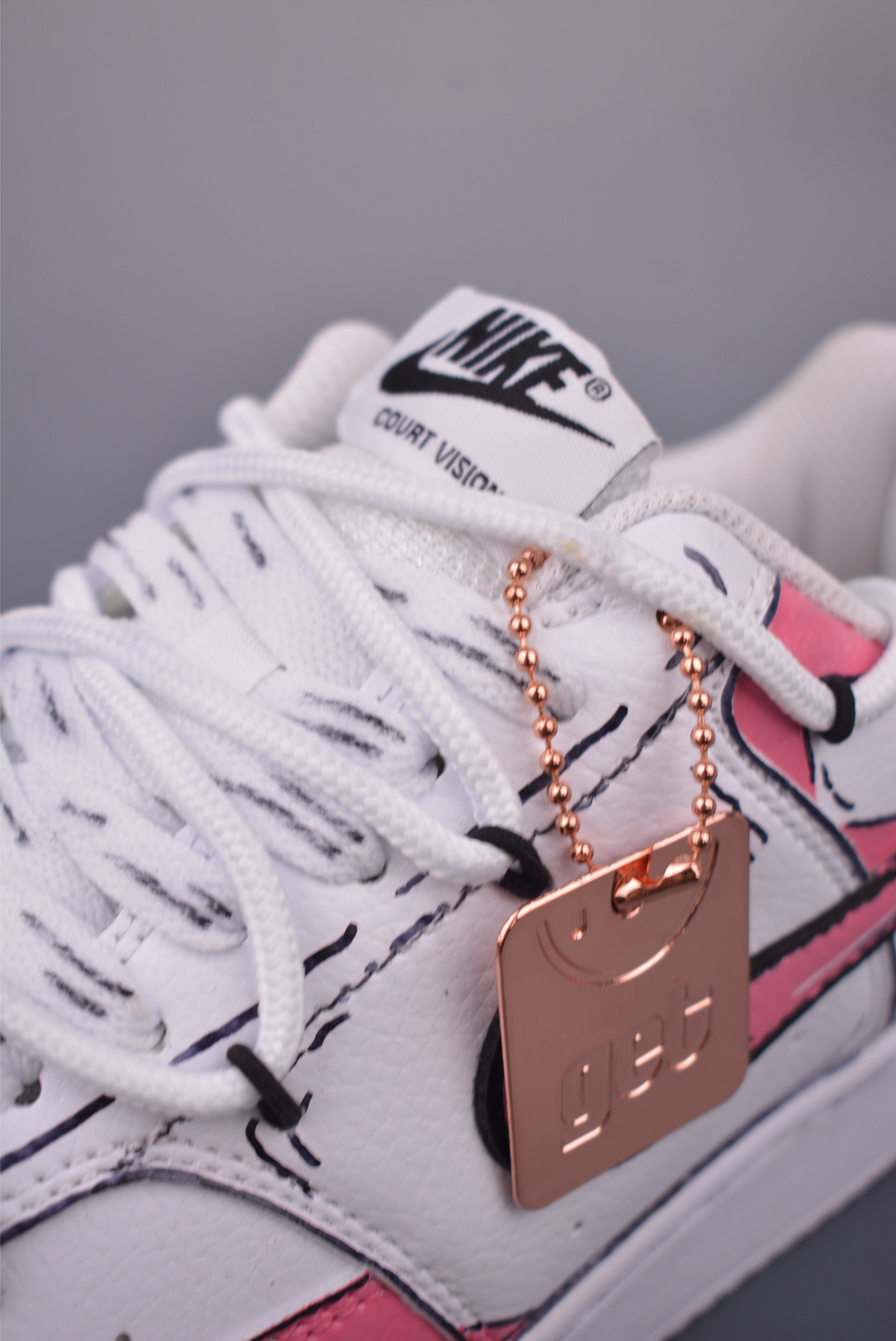 Nike Court Vision Low Hand-Painted Graffiti Sneakers - Classic Style & Comfort 8 i1755900543846 4803 0 6